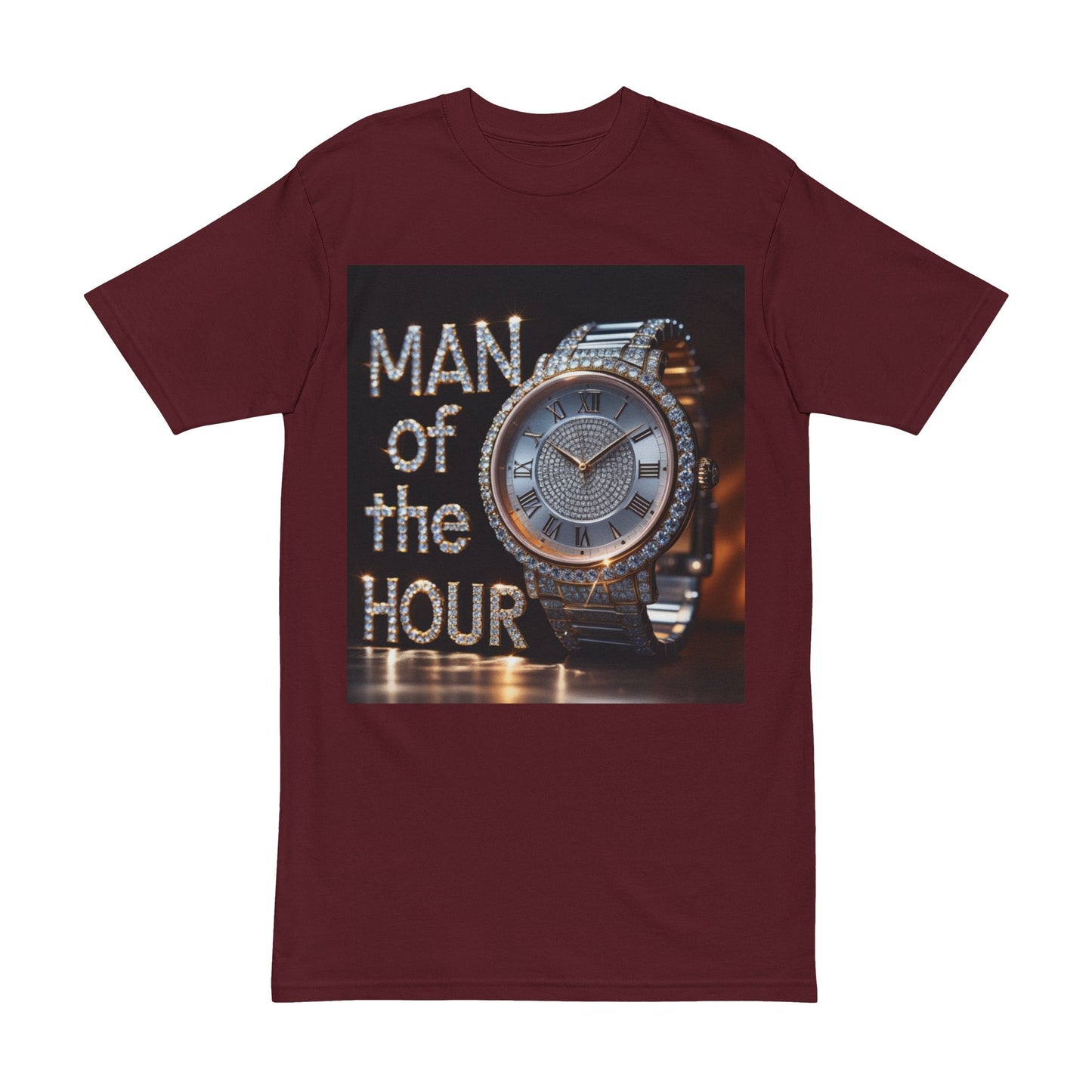 Men's Heavyweight Tee - 'Man of the Hour' Graphic Shirt