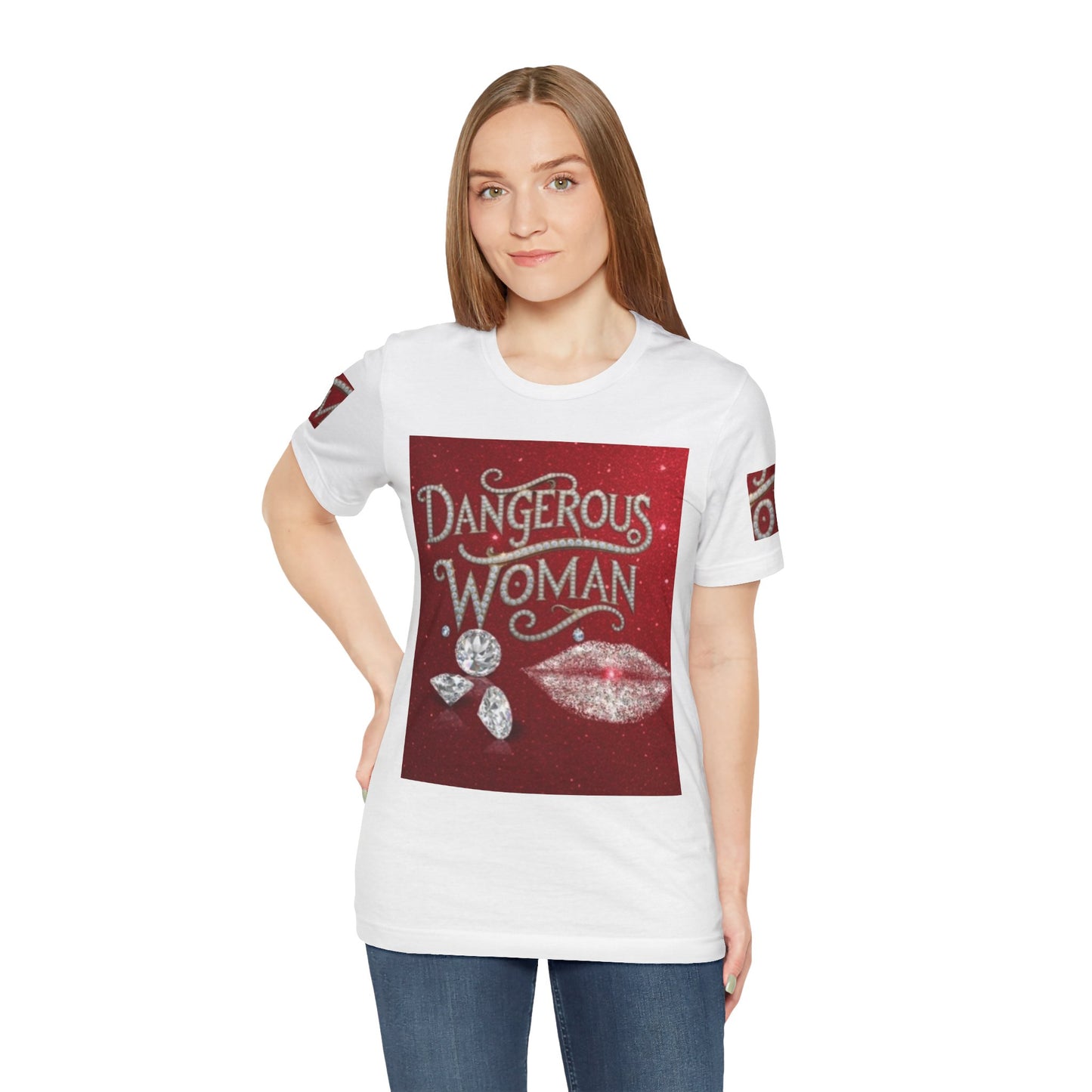 Dangerous Woman Unisex Tee - Sparkling Graphic for Confident Women - JW Store