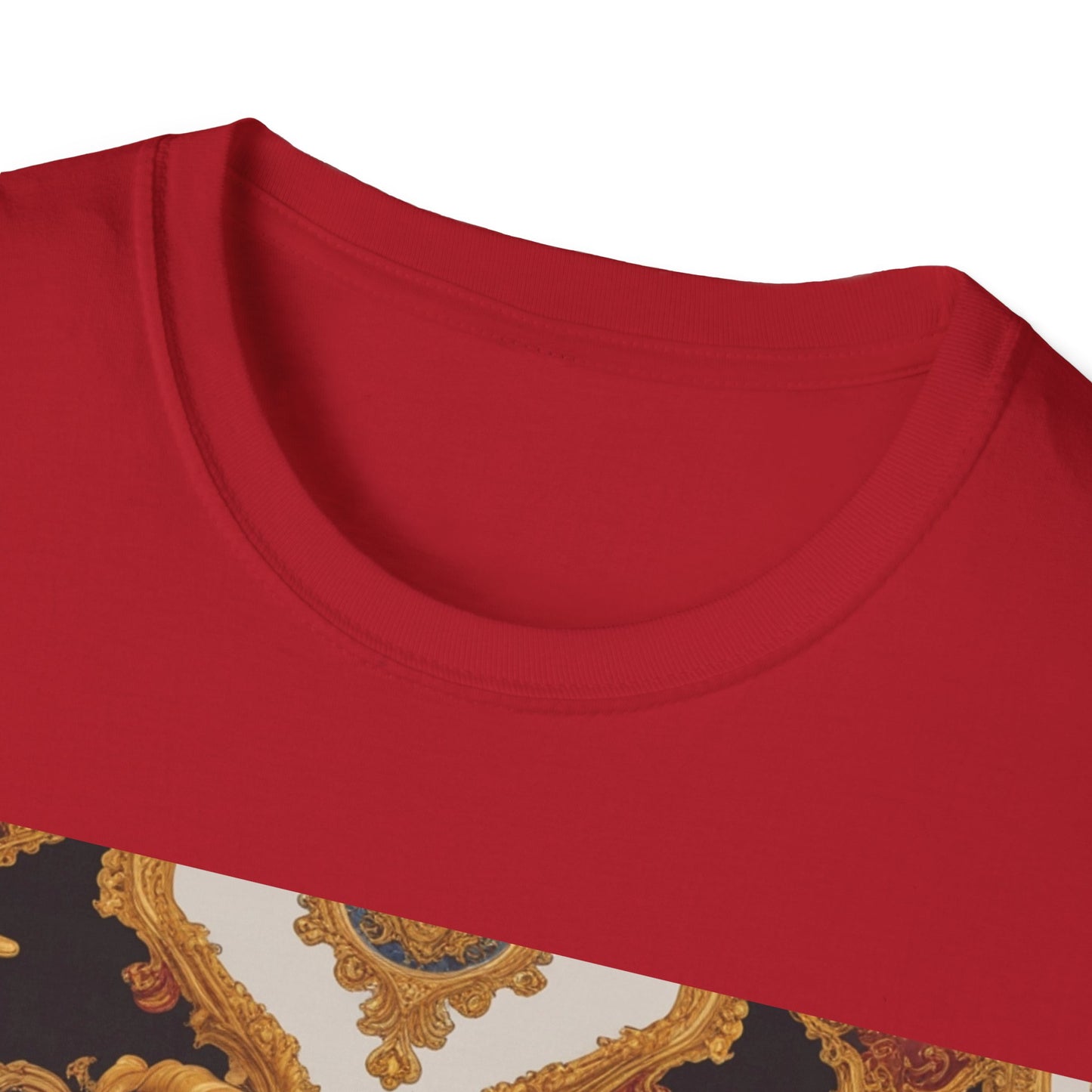 Elegant Vintage Print Unisex Softstyle T-Shirt - JW Store