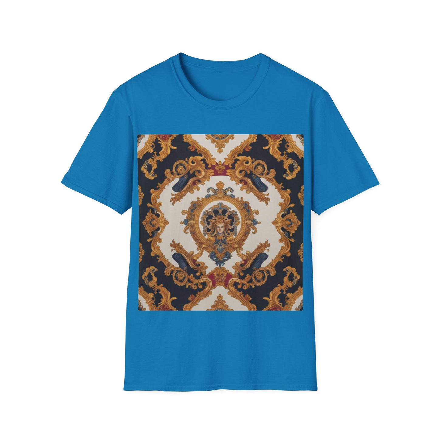 Elegant Vintage Print Unisex Softstyle T-Shirt - JW Store
