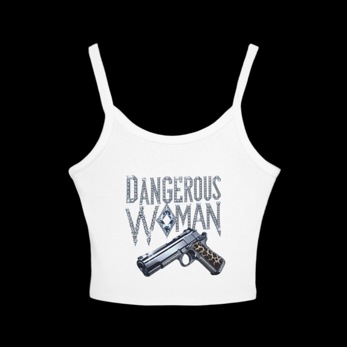 Dangerous Woman Graphic Spaghetti Strap Tank Top - JW Store