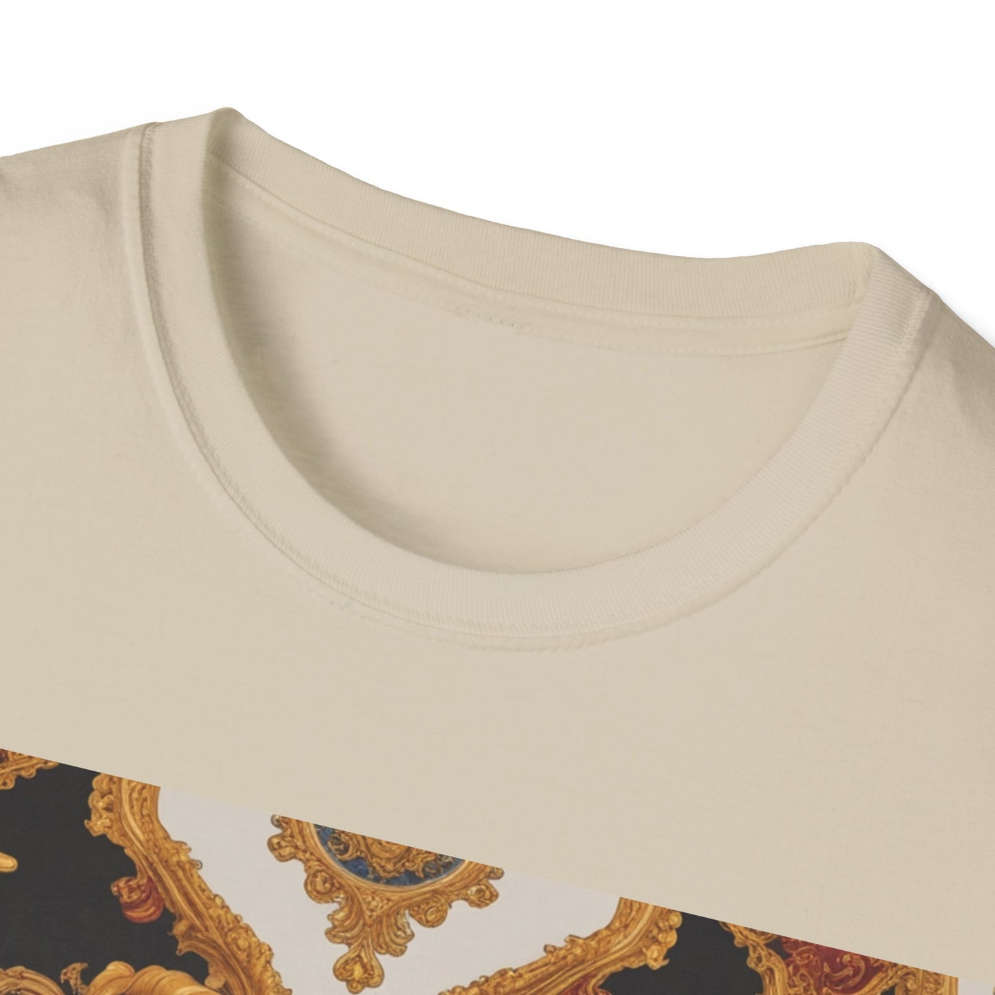 Elegant Vintage Print Unisex Softstyle T-Shirt - JW Store