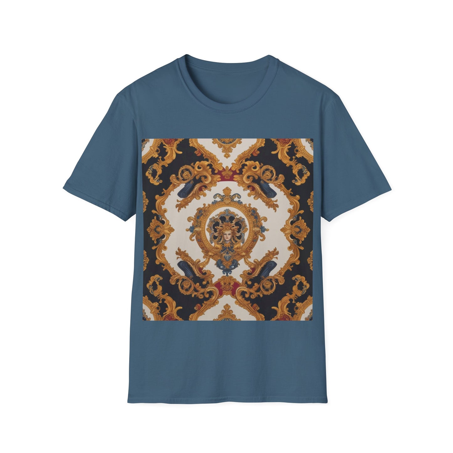 Elegant Vintage Print Unisex Softstyle T-Shirt - JW Store