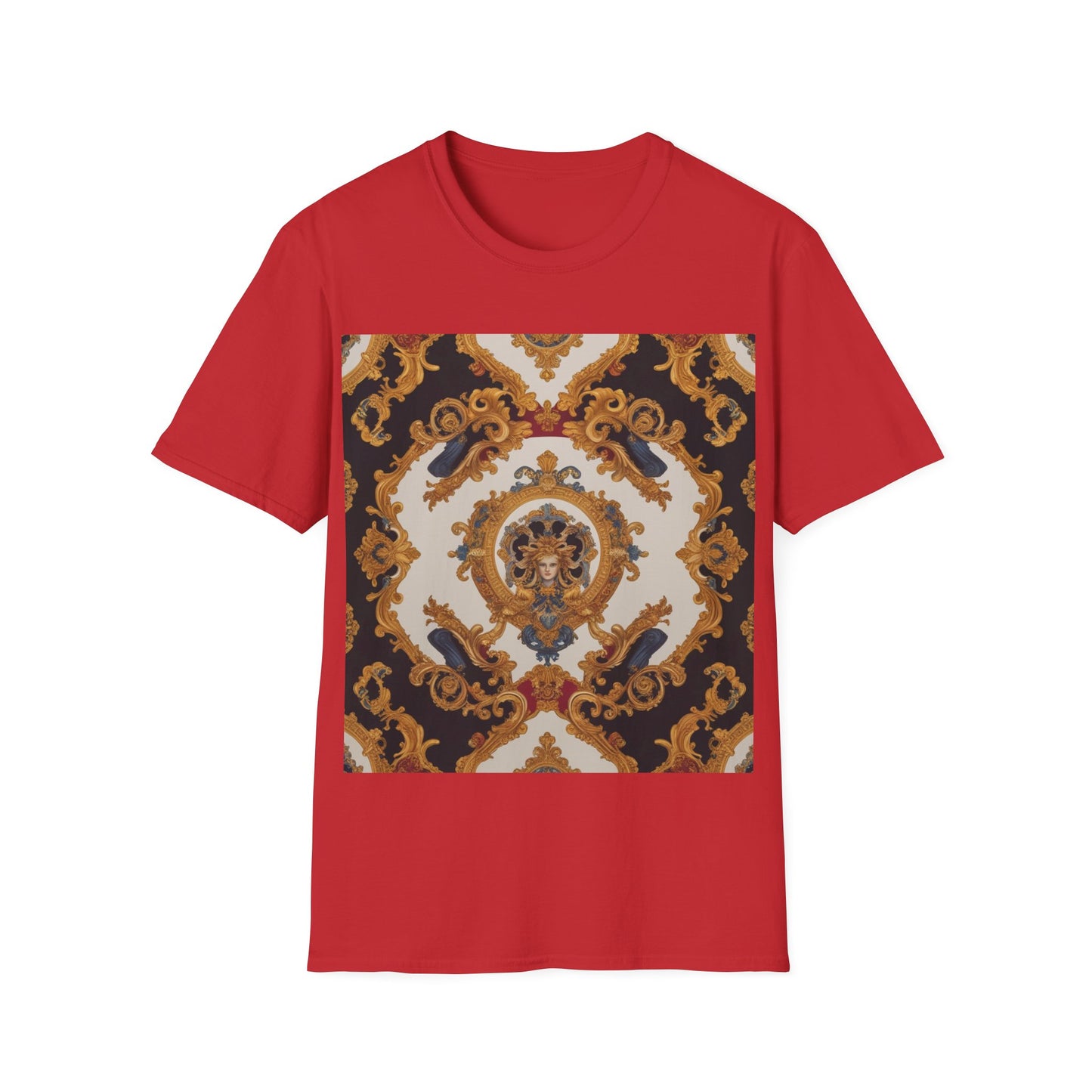 Elegant Vintage Print Unisex Softstyle T-Shirt - JW Store