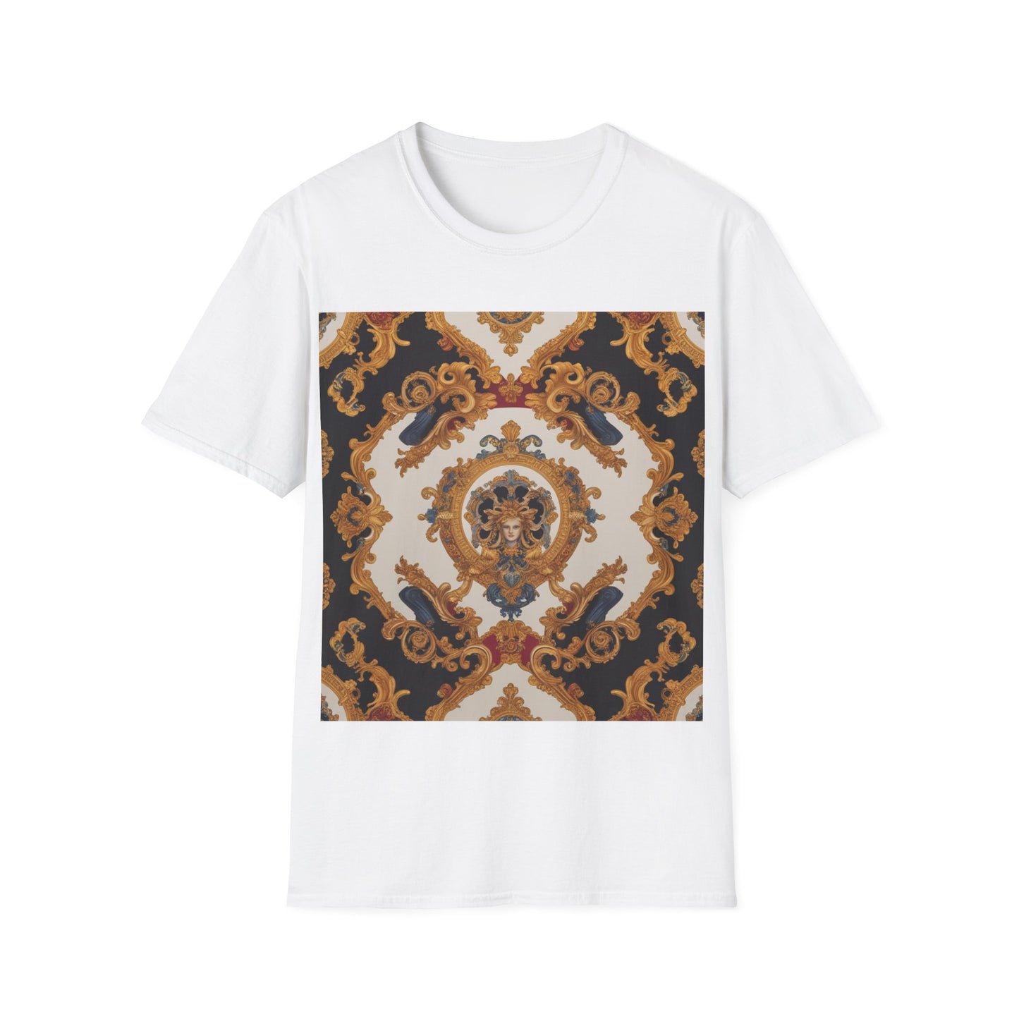 Elegant Vintage Print Unisex Softstyle T-Shirt - JW Store
