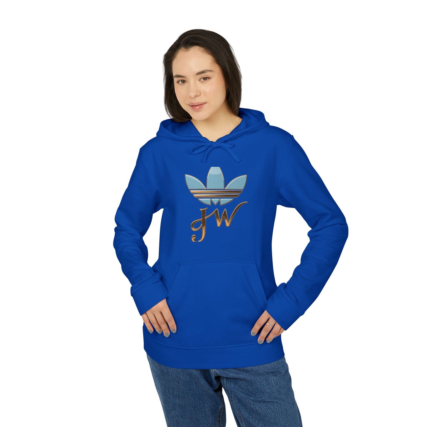 Retro Adidas Unisex Fleece Hoodie with Stylish Graphics - JW Store
