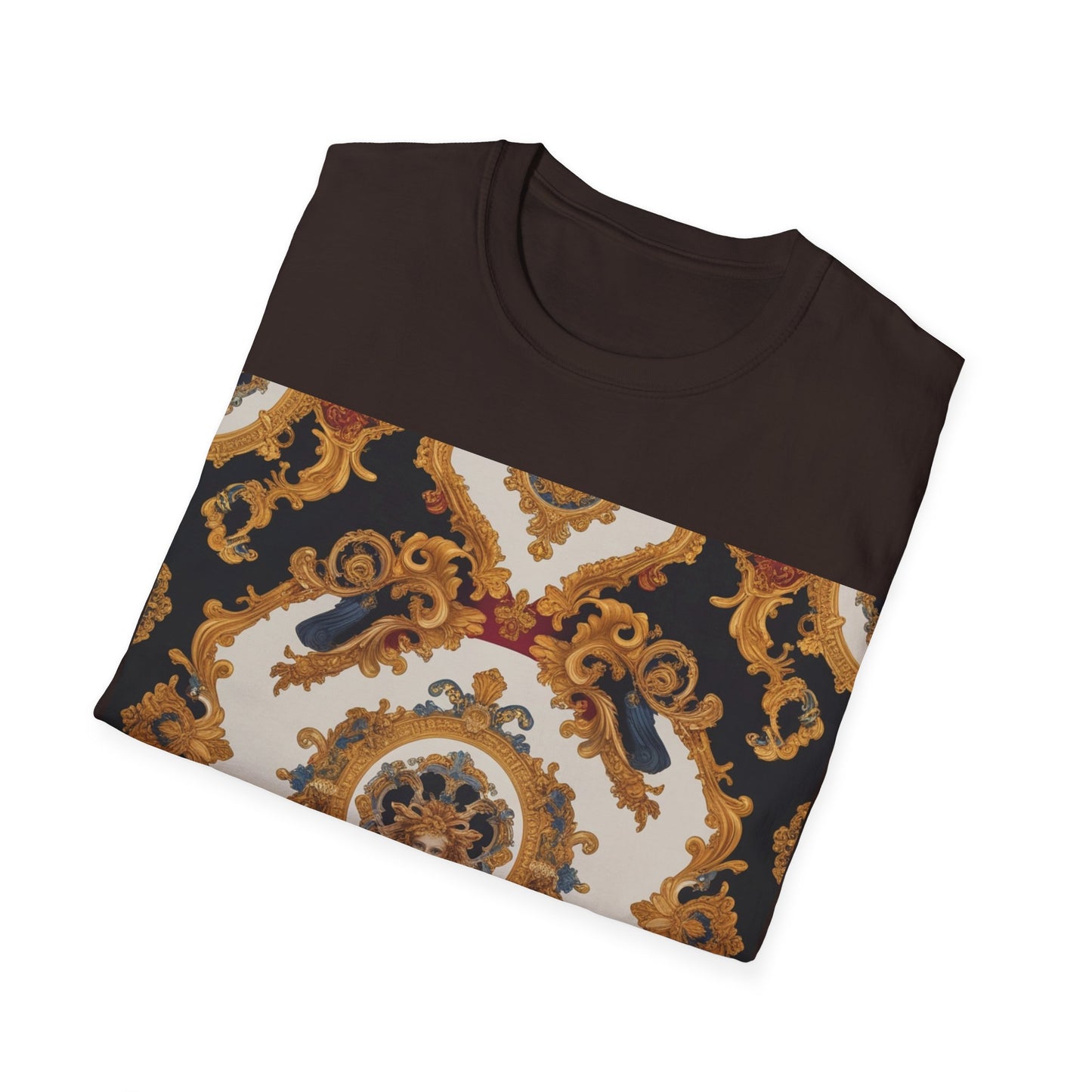 Elegant Vintage Print Unisex Softstyle T-Shirt - JW Store