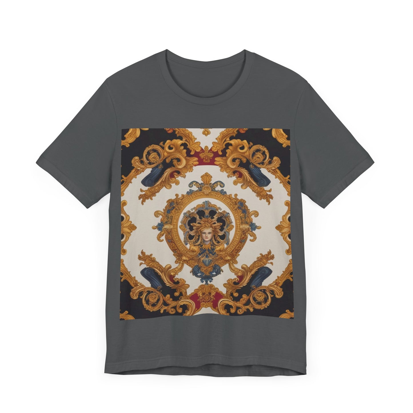 Elegant Baroque Style Graphic Tee - Unisex Short Sleeve T-Shirt - JW Store