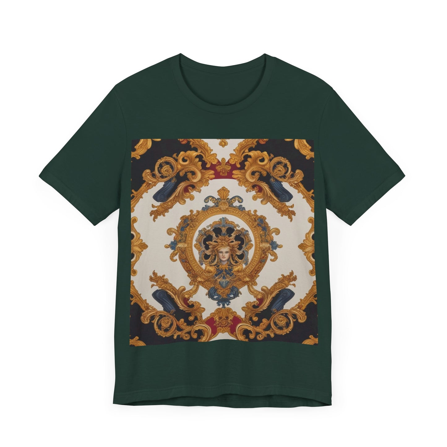 Elegant Baroque Style Graphic Tee - Unisex Short Sleeve T-Shirt - JW Store