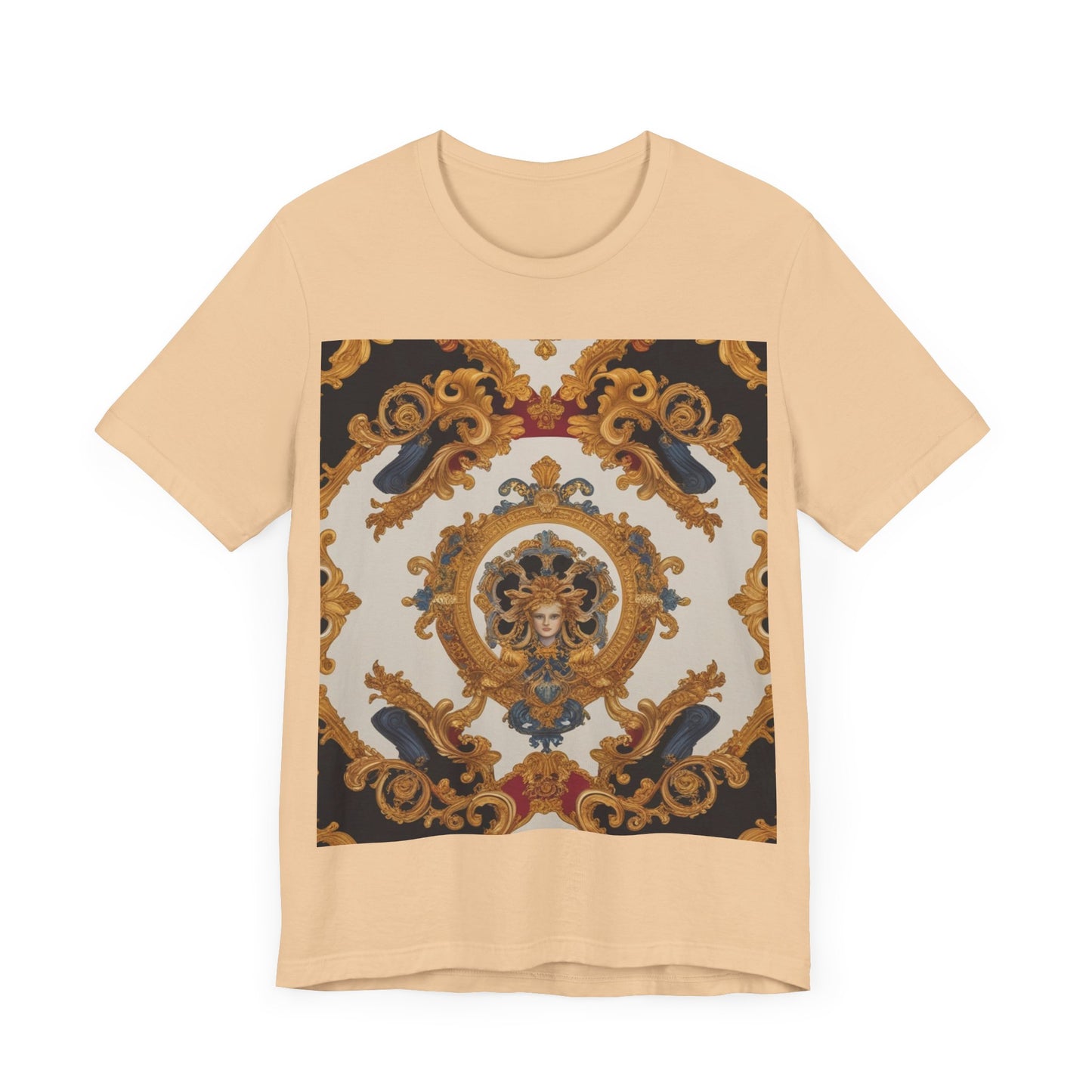Elegant Baroque Style Graphic Tee - Unisex Short Sleeve T-Shirt - JW Store