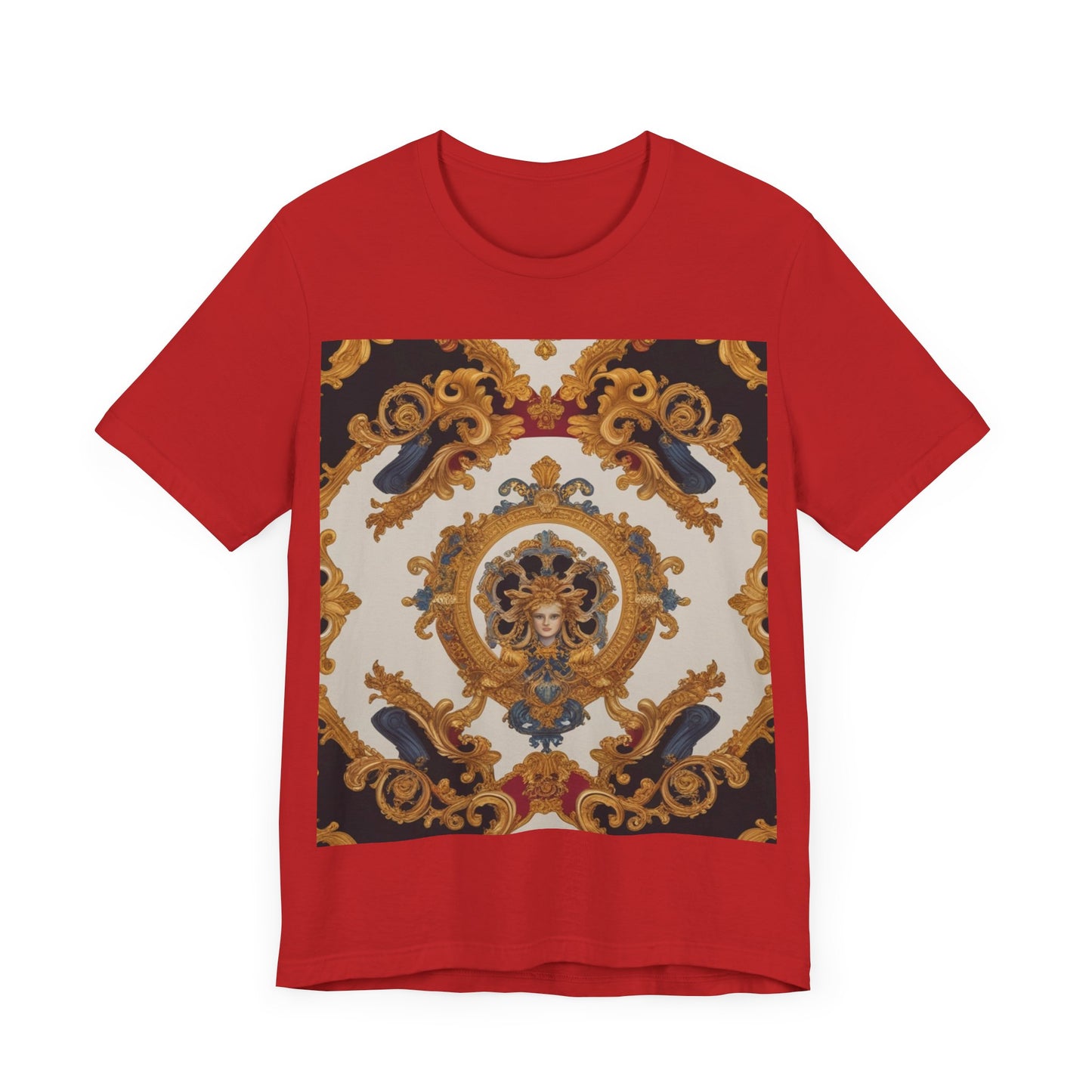 Elegant Baroque Style Graphic Tee - Unisex Short Sleeve T-Shirt - JW Store