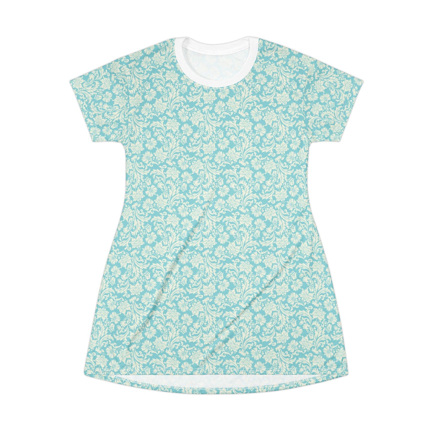 Floral Pattern T-Shirt Dress - Casual Summer Wear for Every Occasion