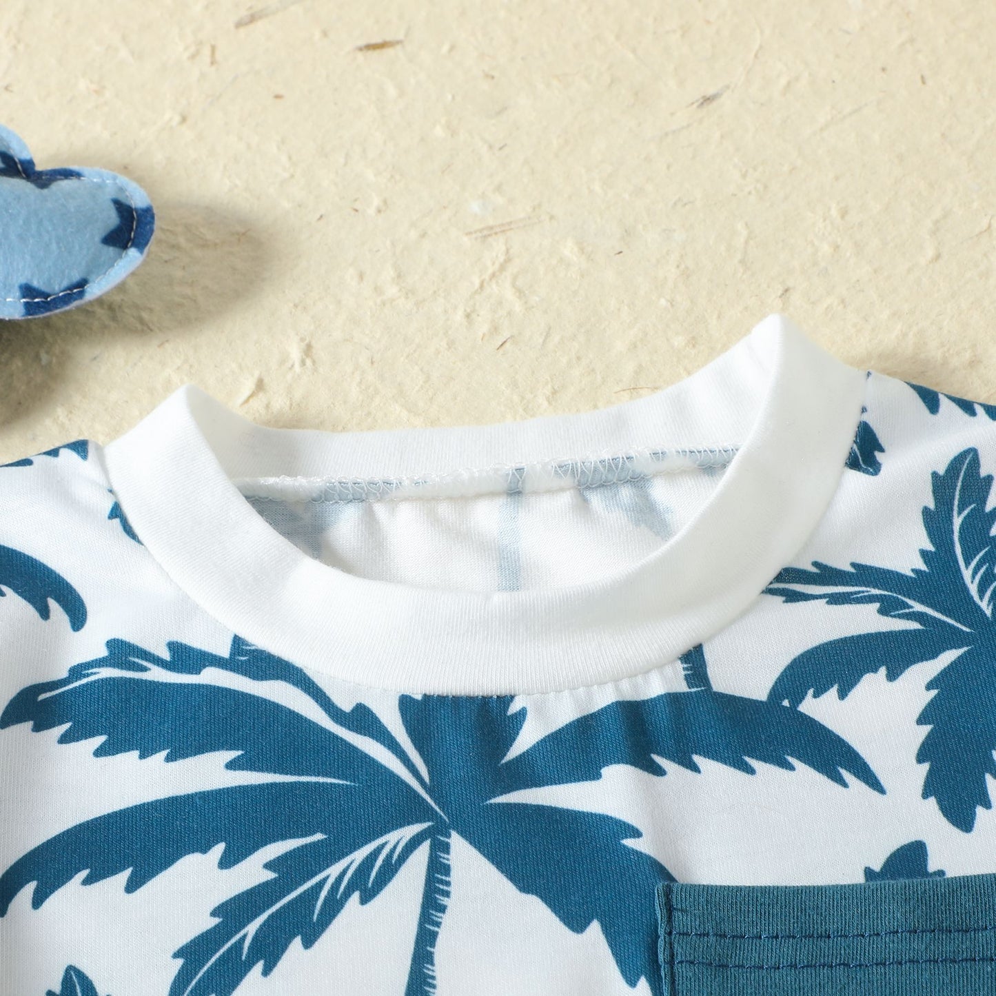 New Sports Style Tropical Rainforest Printing T-shirt Shorts Set