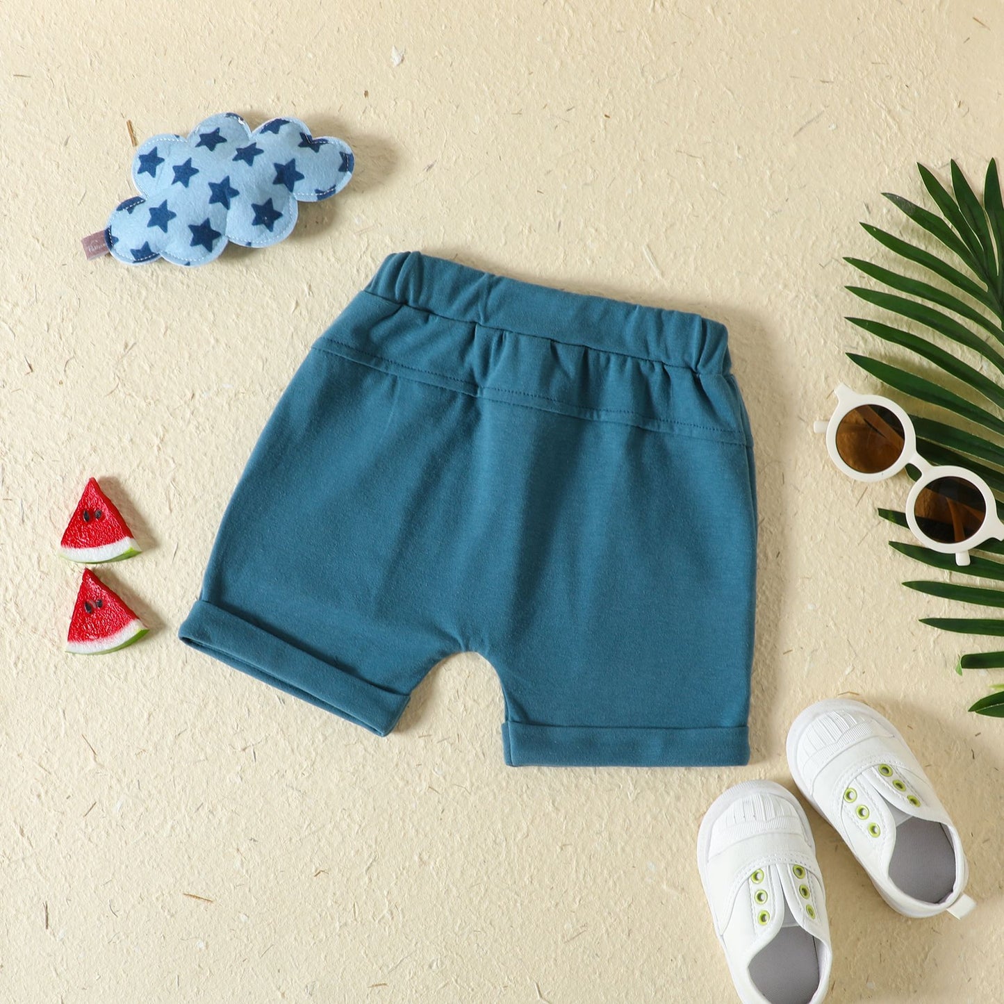 New Sports Style Tropical Rainforest Printing T-shirt Shorts Set