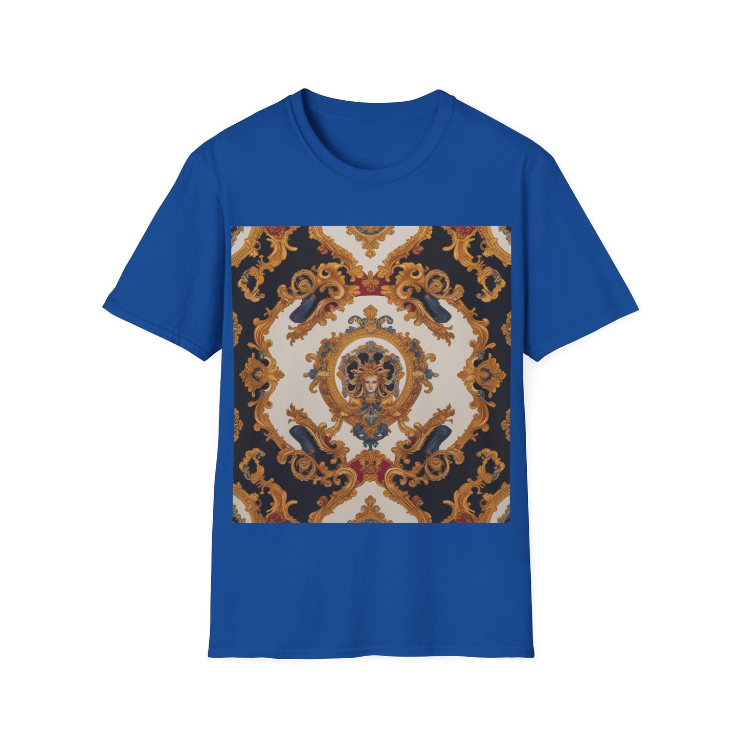 Elegant Vintage Print Unisex Softstyle T-Shirt - JW Store