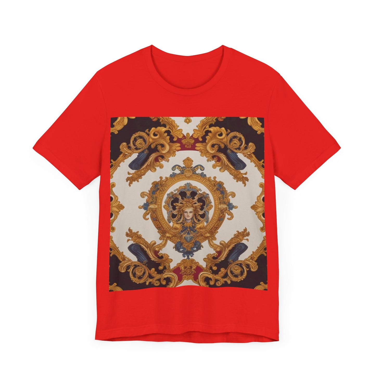 Elegant Baroque Style Graphic Tee - Unisex Short Sleeve T-Shirt - JW Store