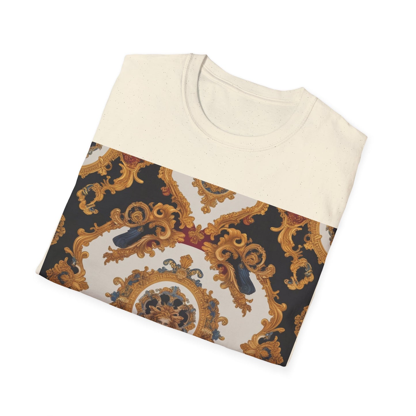 Elegant Vintage Print Unisex Softstyle T-Shirt - JW Store