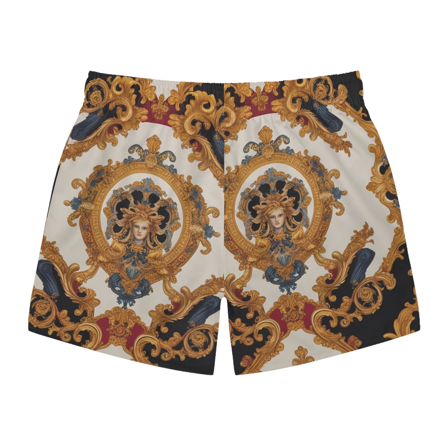 Baroque Pattern Swim Trunks for Summer Beach Style - JW Store