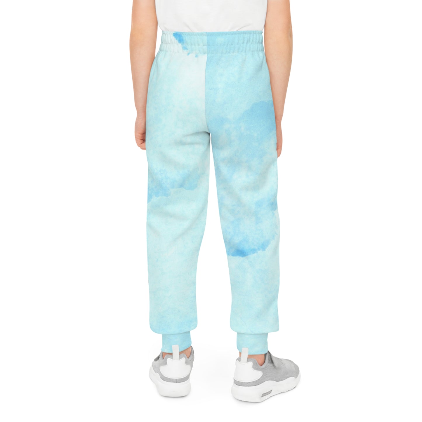 Tropic Pop Youth Joggers - Soft Blue Tie-Dye Sweatpants for Active Kids - JW Store