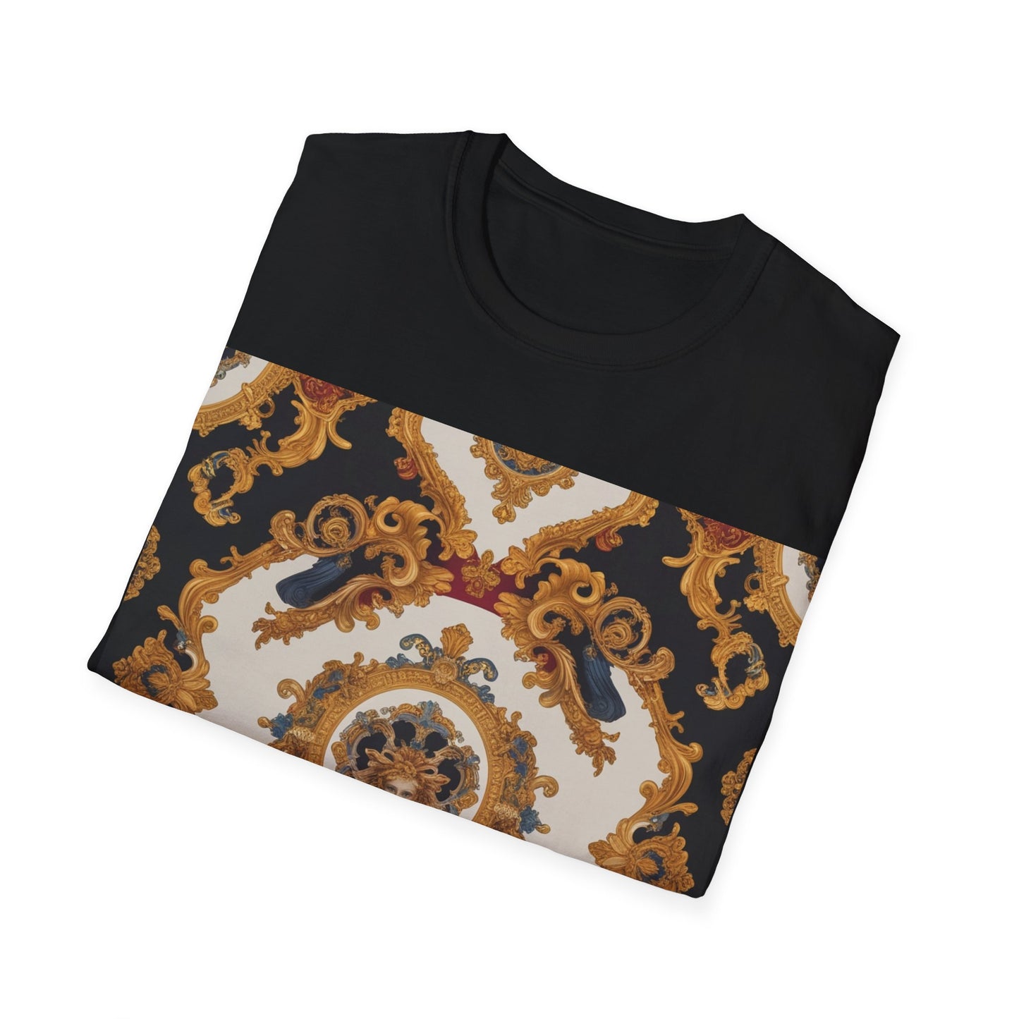 Elegant Vintage Print Unisex Softstyle T-Shirt - JW Store