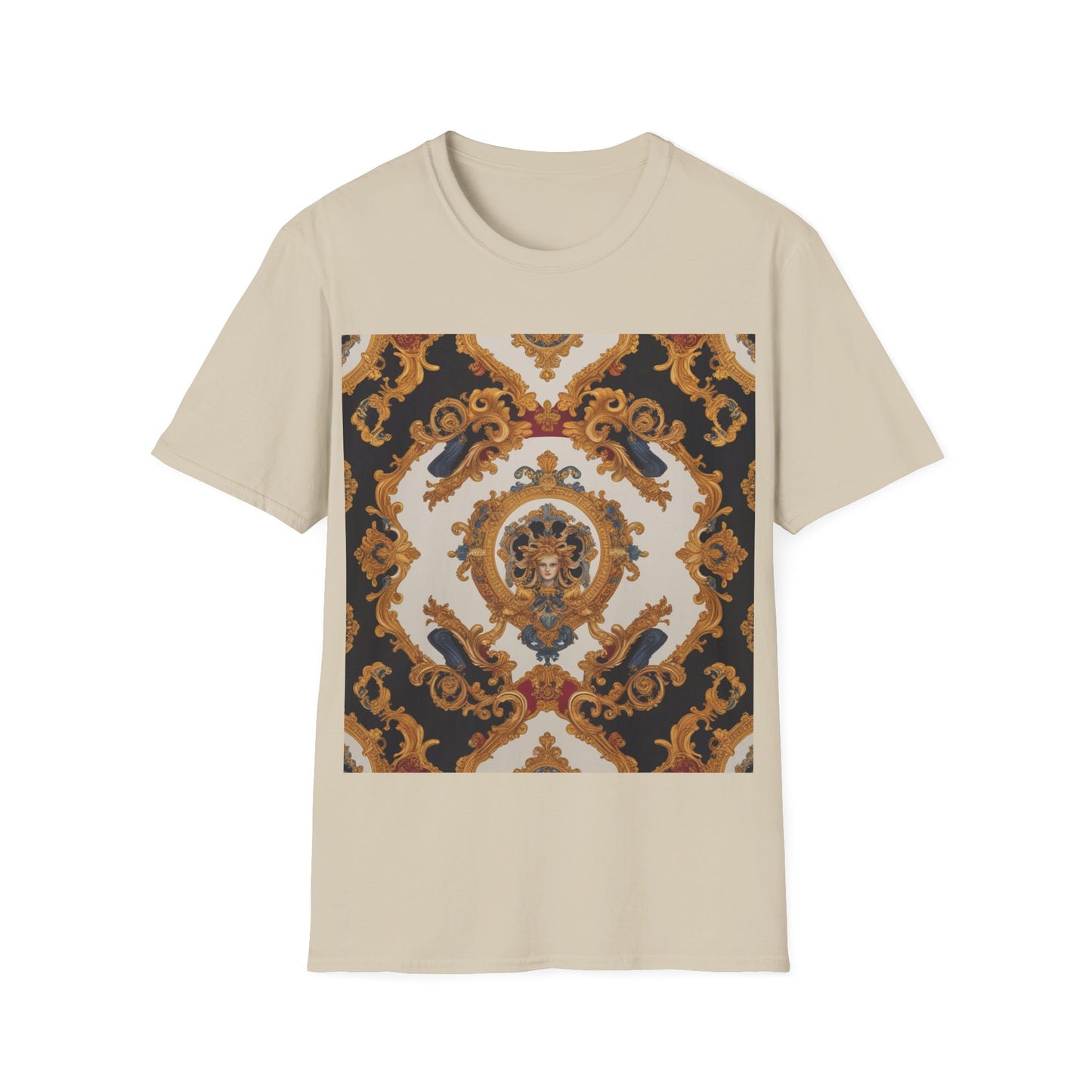 Elegant Vintage Print Unisex Softstyle T-Shirt - JW Store