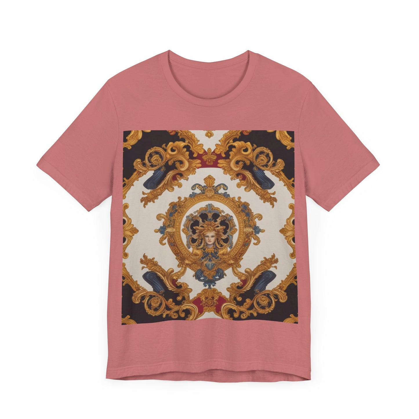 Elegant Baroque Style Graphic Tee - Unisex Short Sleeve T-Shirt - JW Store