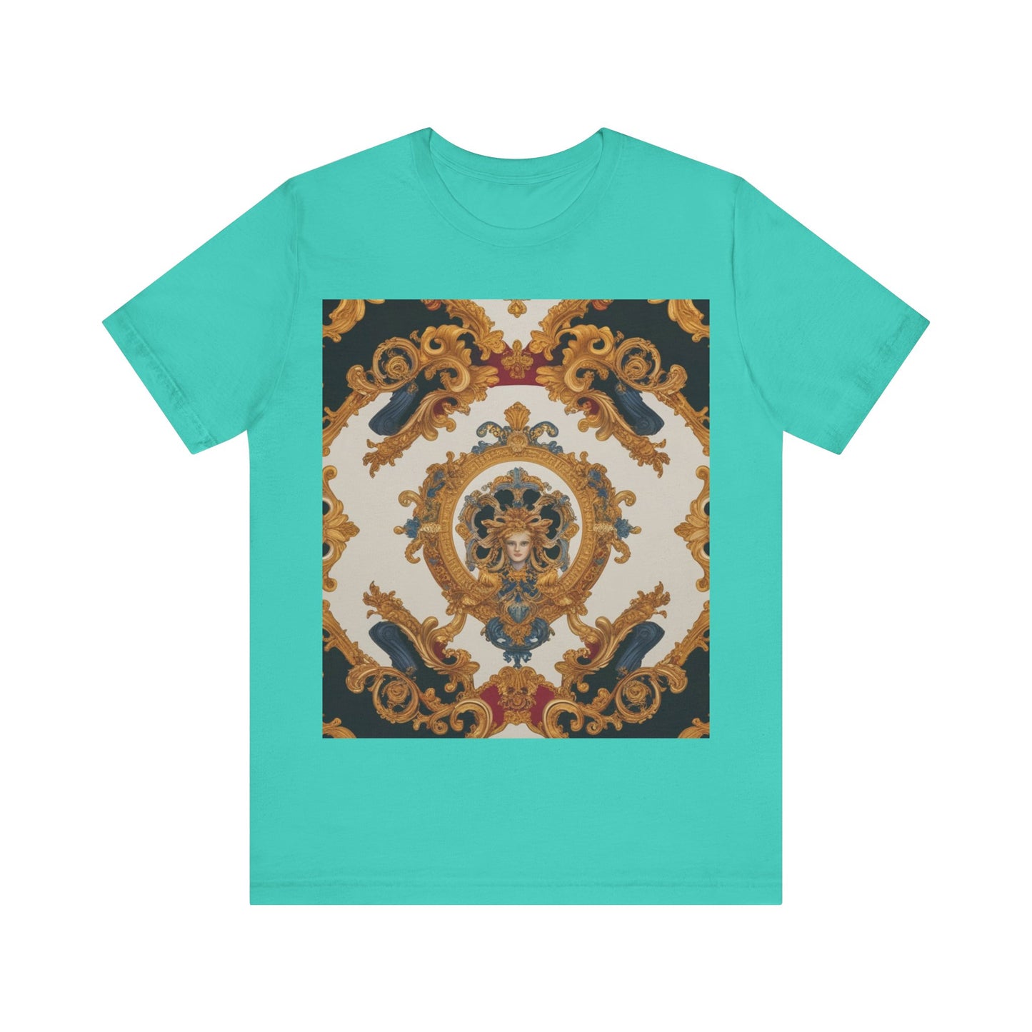 Elegant Baroque Style Graphic Tee - Unisex Short Sleeve T-Shirt - JW Store