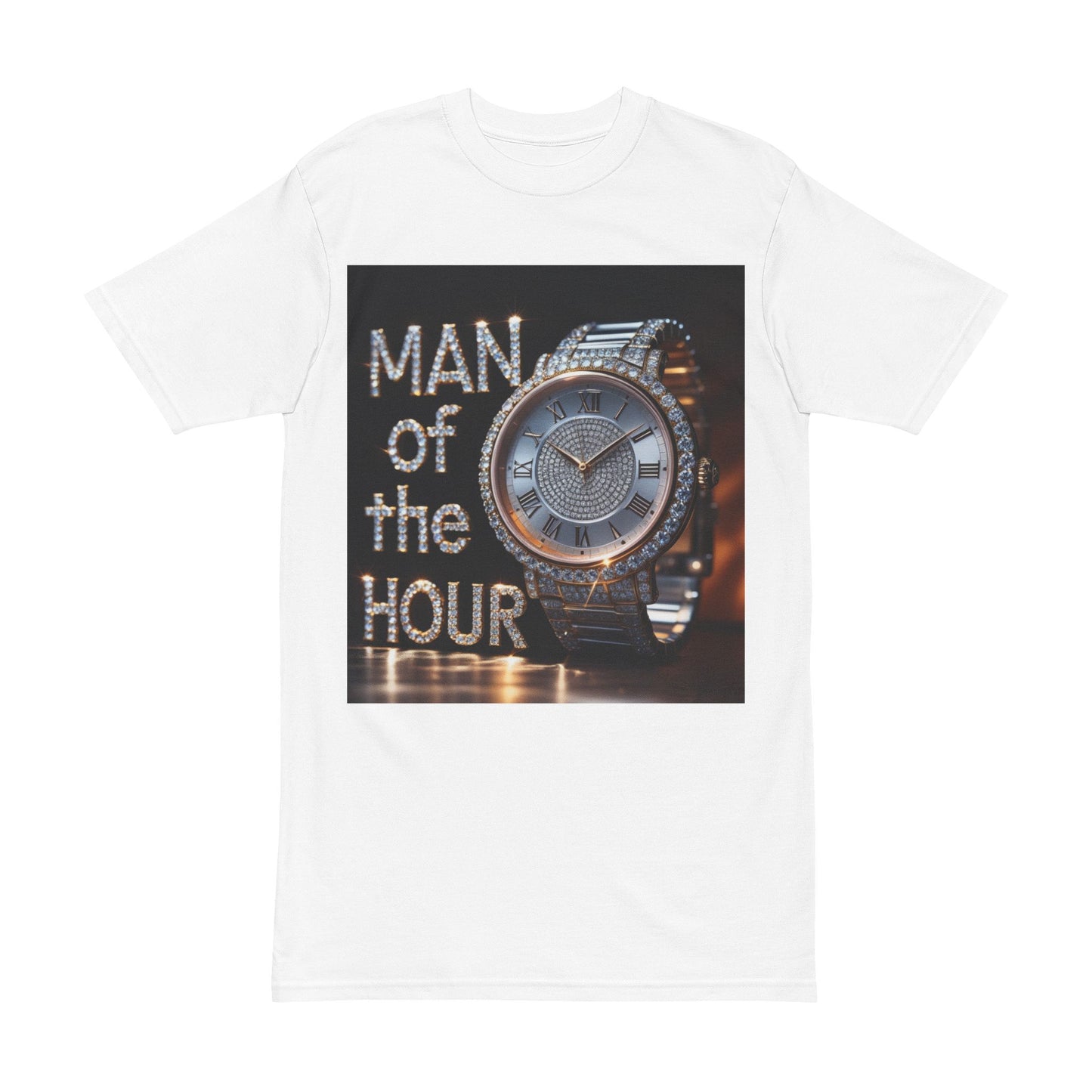 Men's Heavyweight Tee - 'Man of the Hour' Graphic Shirt