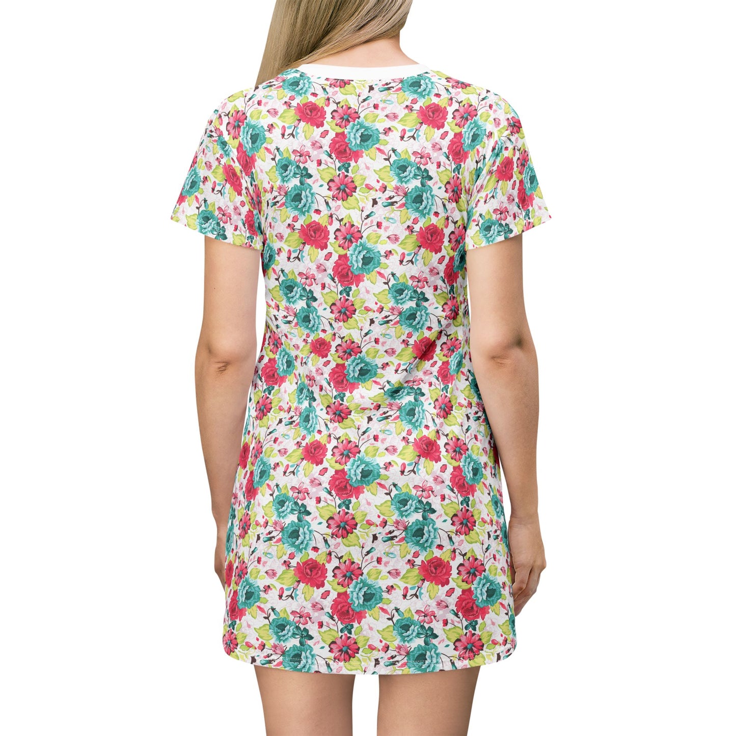 Floral T-Shirt Dress - Casual Summer Style for Women