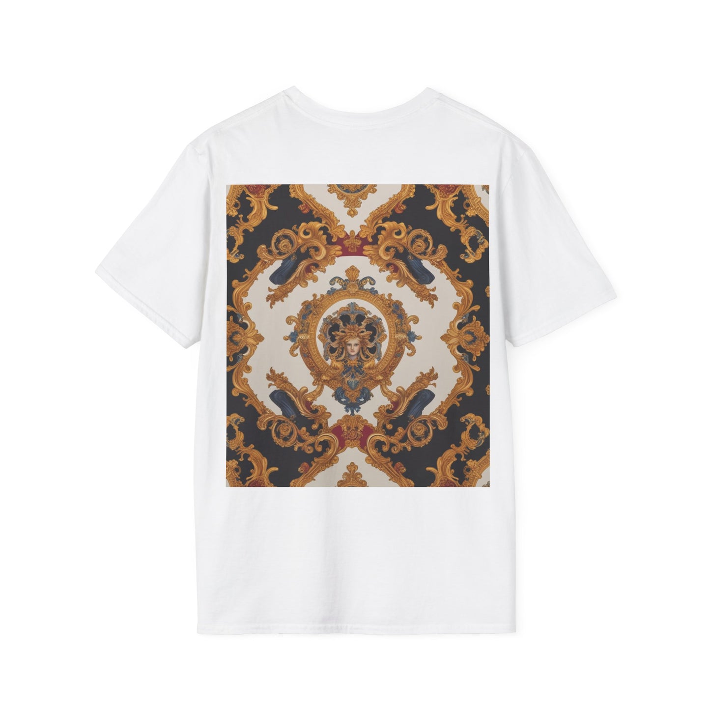 Elegant Vintage Print Unisex Softstyle T-Shirt - JW Store