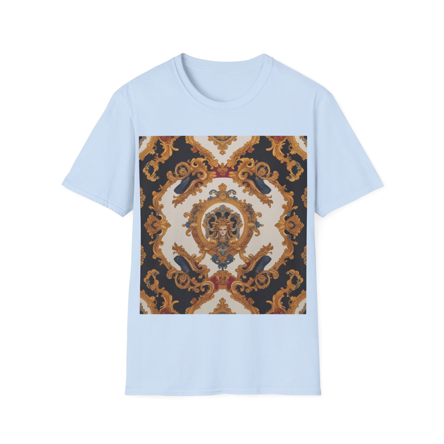 Elegant Vintage Print Unisex Softstyle T-Shirt - JW Store