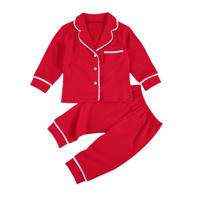 kidswear Cotton Two Piece Pajama Sets Toddler Kids Baby Girl Boy