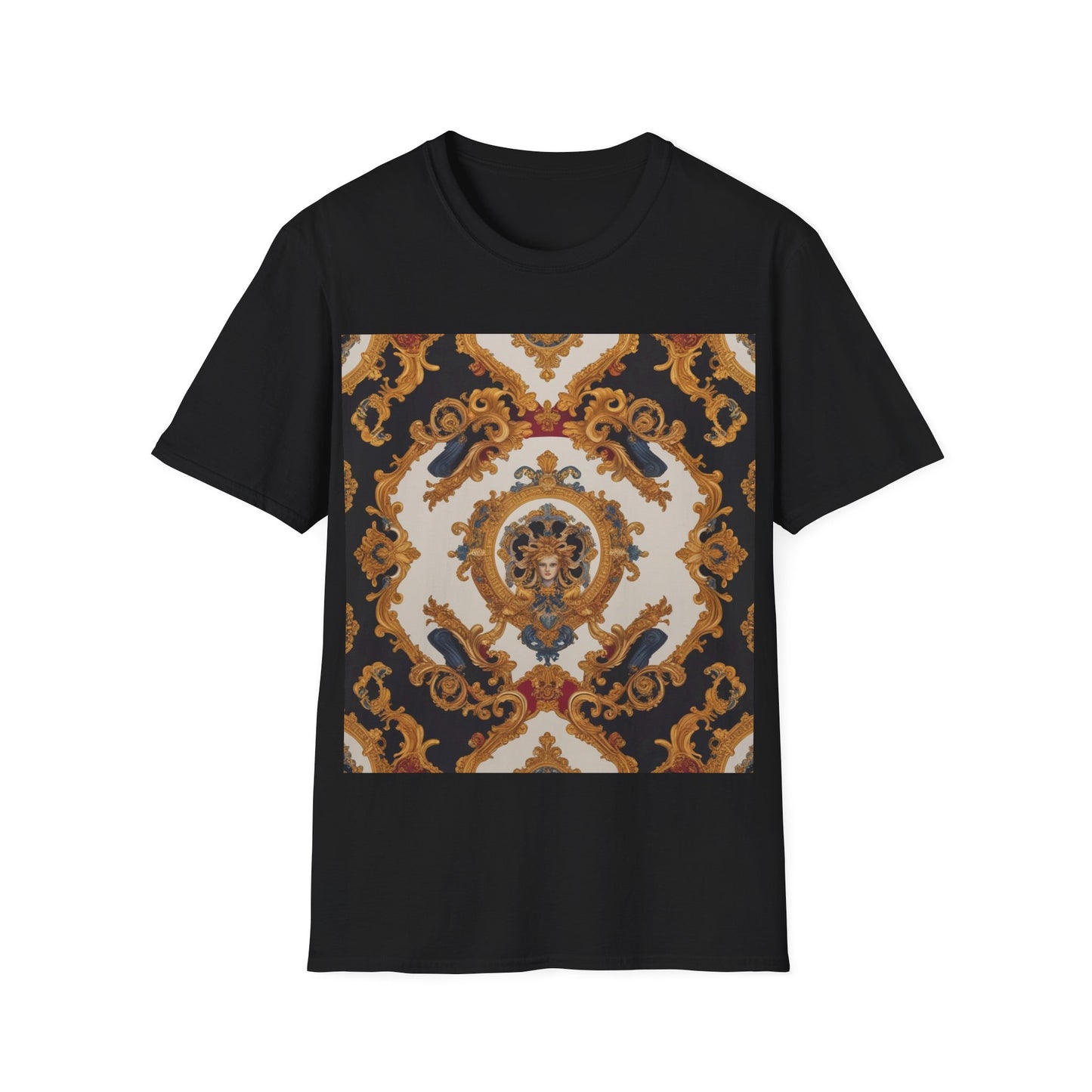 Elegant Vintage Print Unisex Softstyle T-Shirt - JW Store