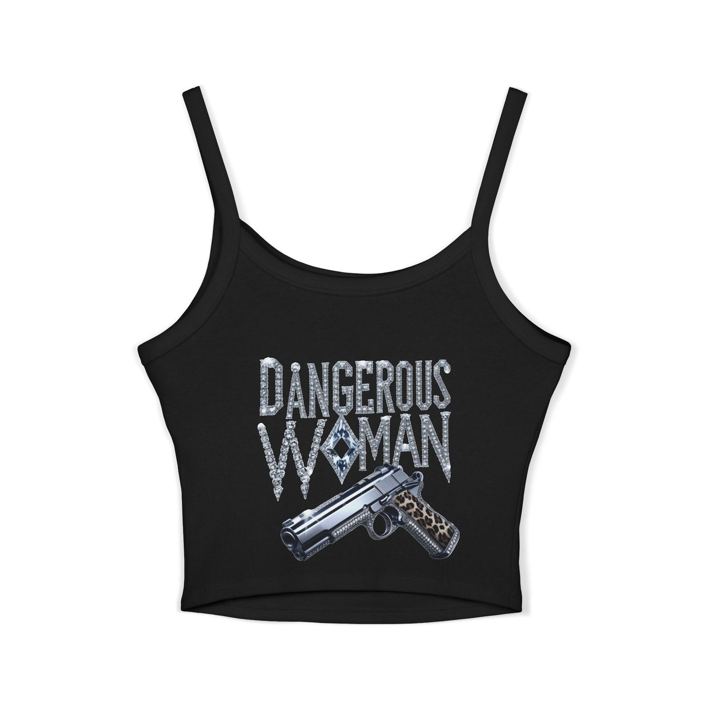 Dangerous Woman Graphic Spaghetti Strap Tank Top - JW Store
