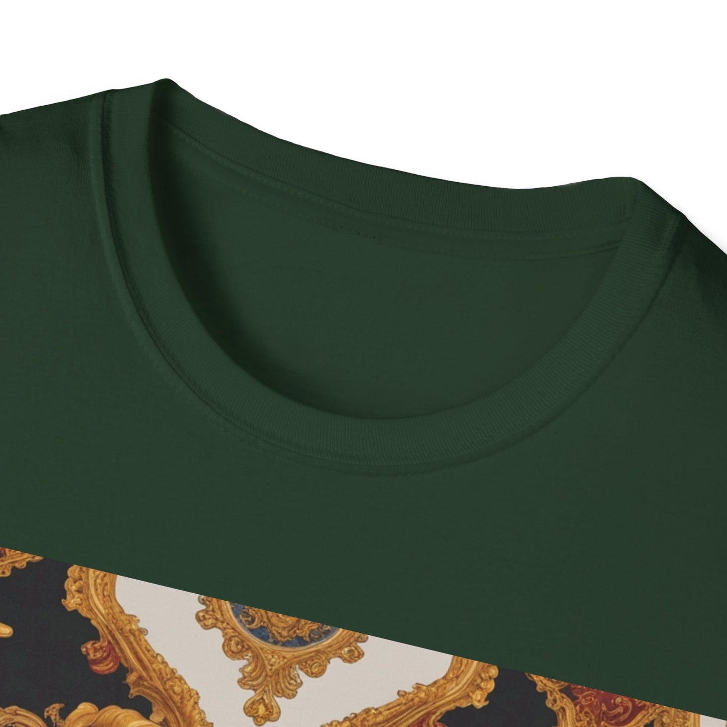 Elegant Vintage Print Unisex Softstyle T-Shirt - JW Store