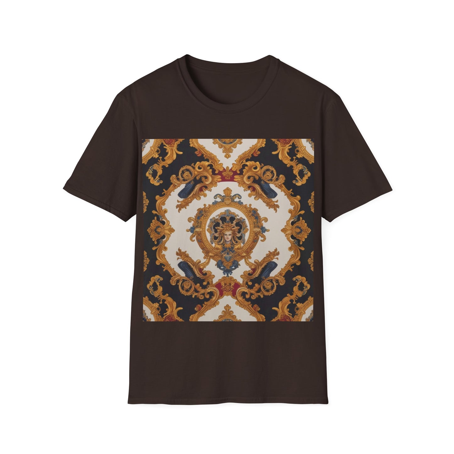 Elegant Vintage Print Unisex Softstyle T-Shirt - JW Store