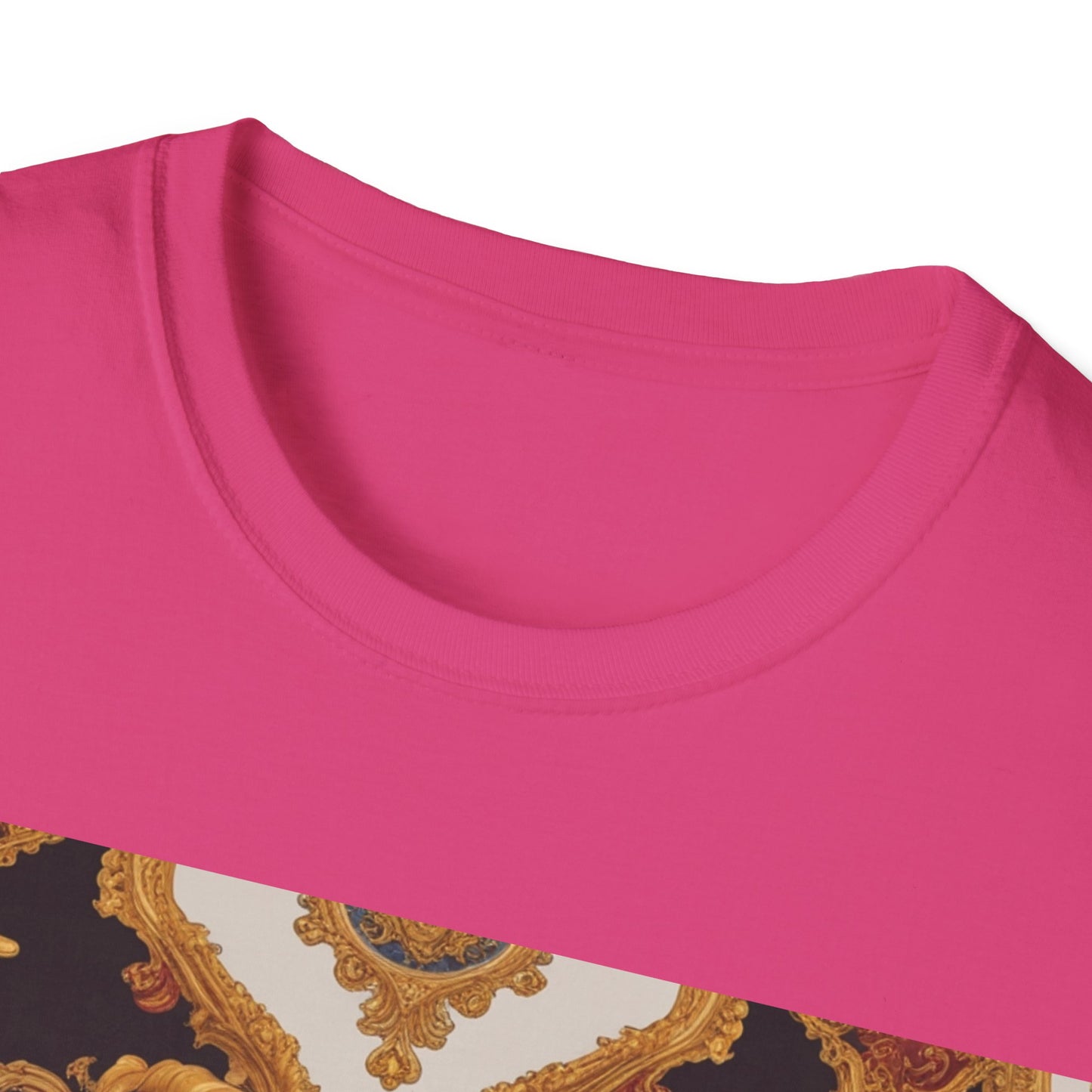 Elegant Vintage Print Unisex Softstyle T-Shirt - JW Store