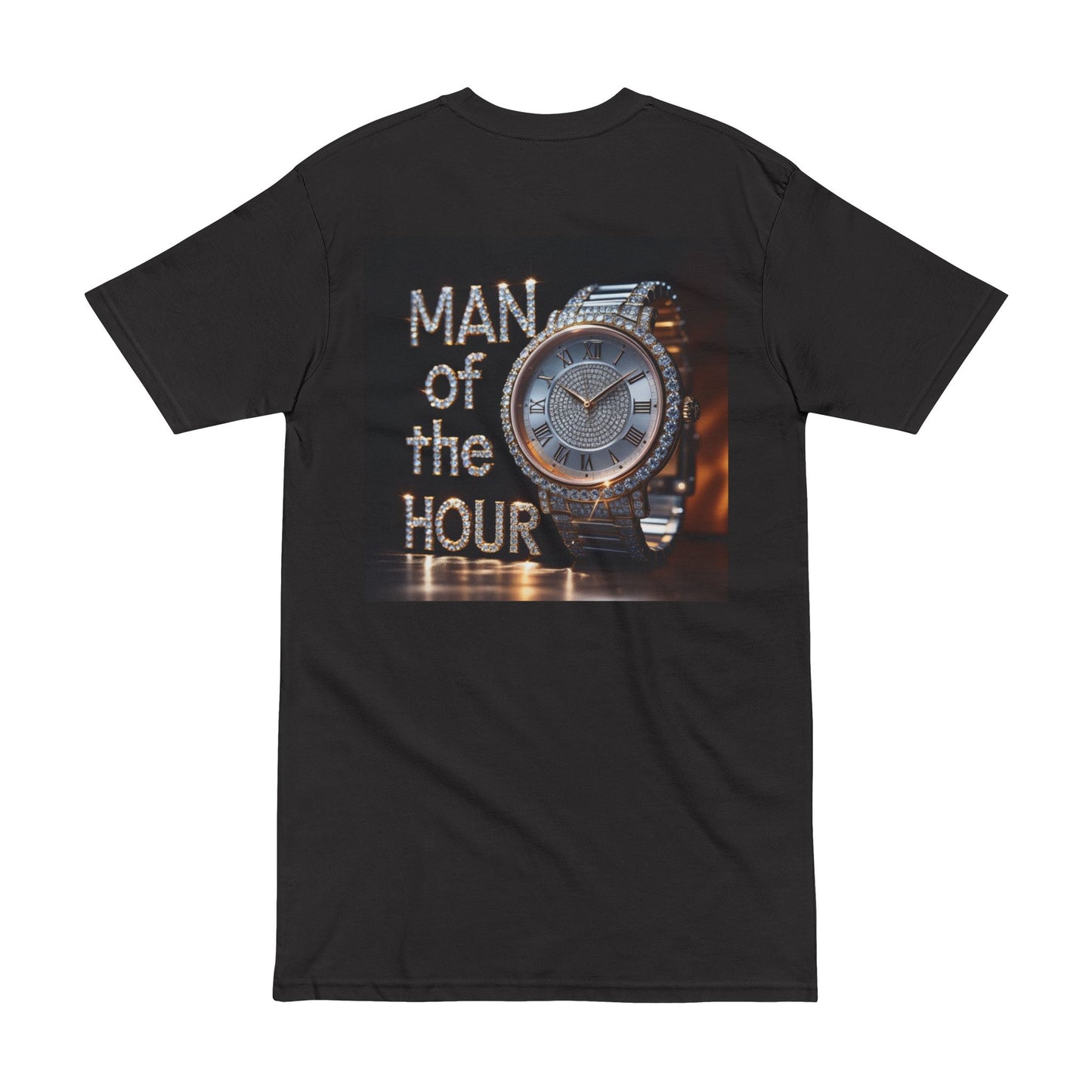 Men's Heavyweight Tee - 'Man of the Hour' Graphic Shirt