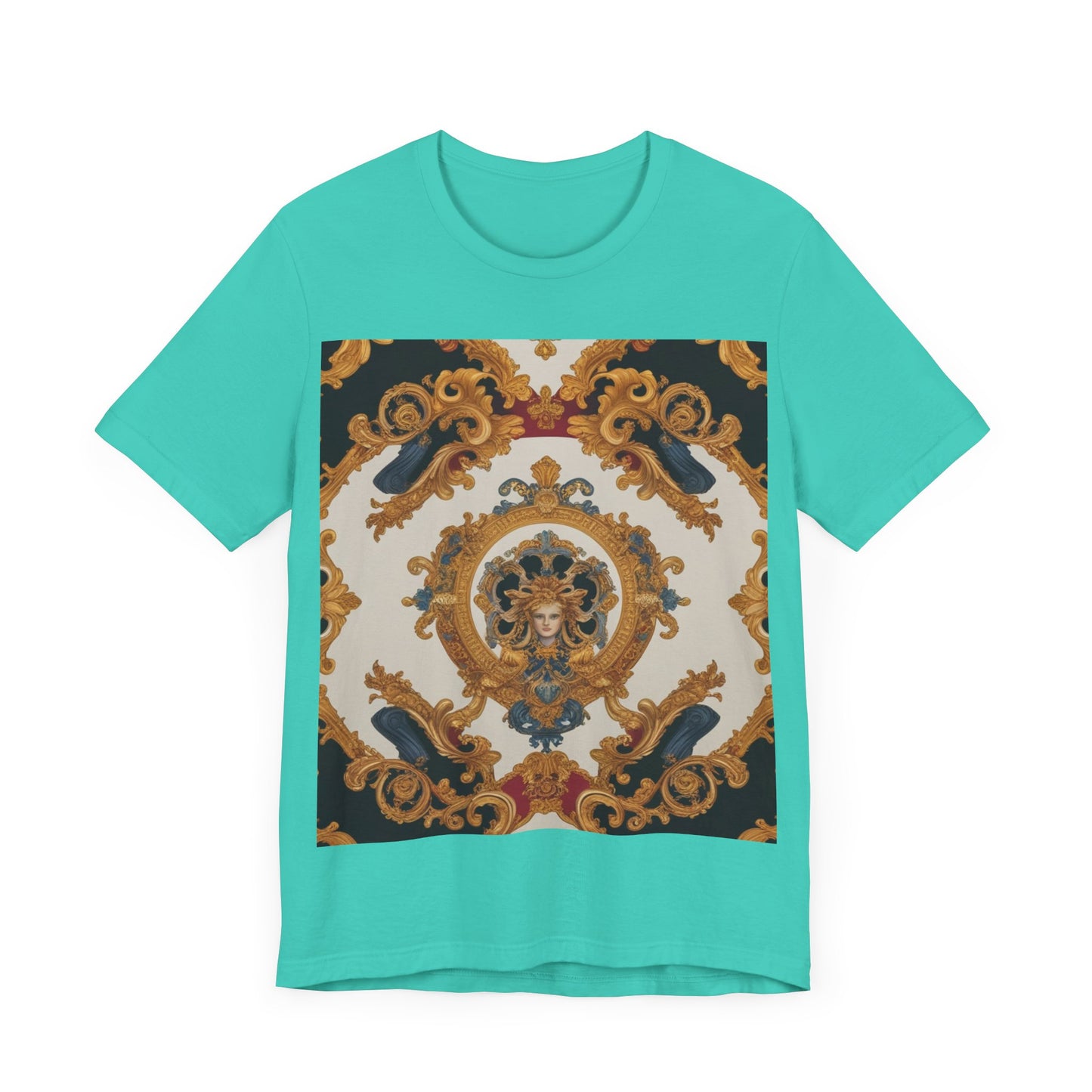 Elegant Baroque Style Graphic Tee - Unisex Short Sleeve T-Shirt - JW Store