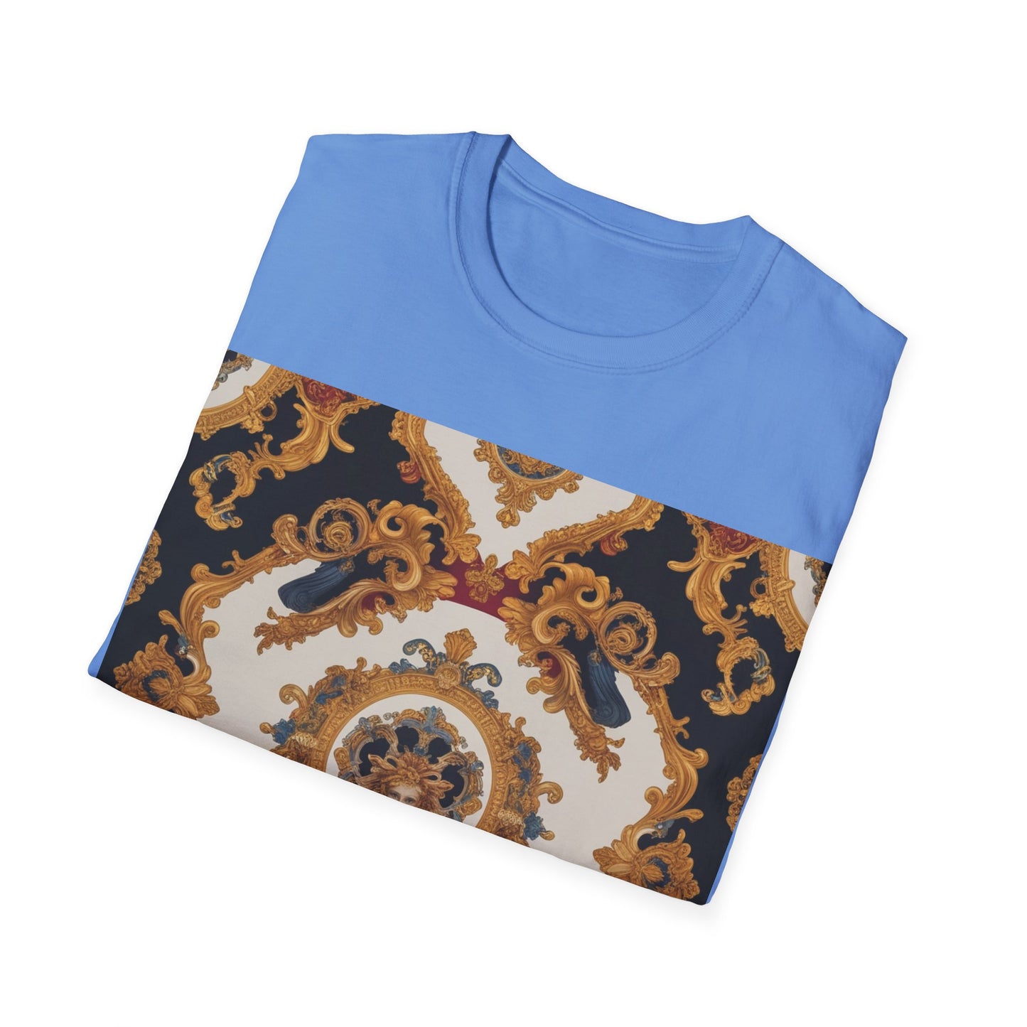 Elegant Vintage Print Unisex Softstyle T-Shirt - JW Store