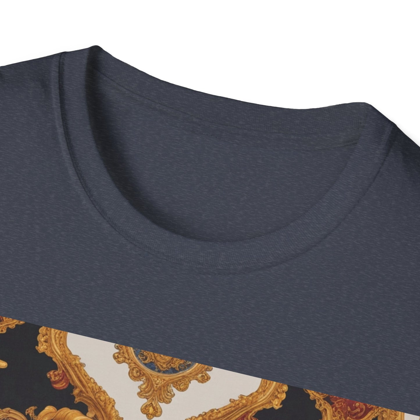 Elegant Vintage Print Unisex Softstyle T-Shirt - JW Store
