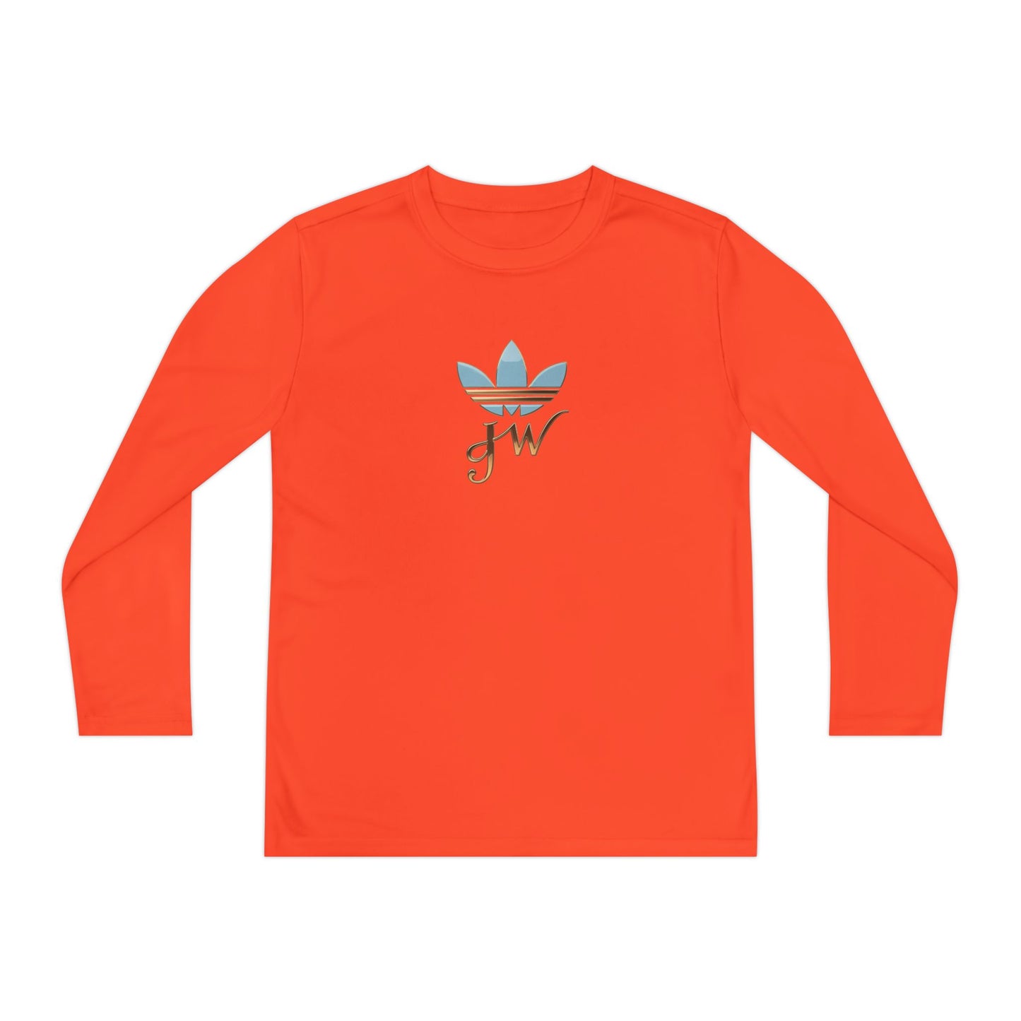 Youth Long Sleeve Active Tee - Lightweight Competitor Shirt with Stylish Logo - JW Store