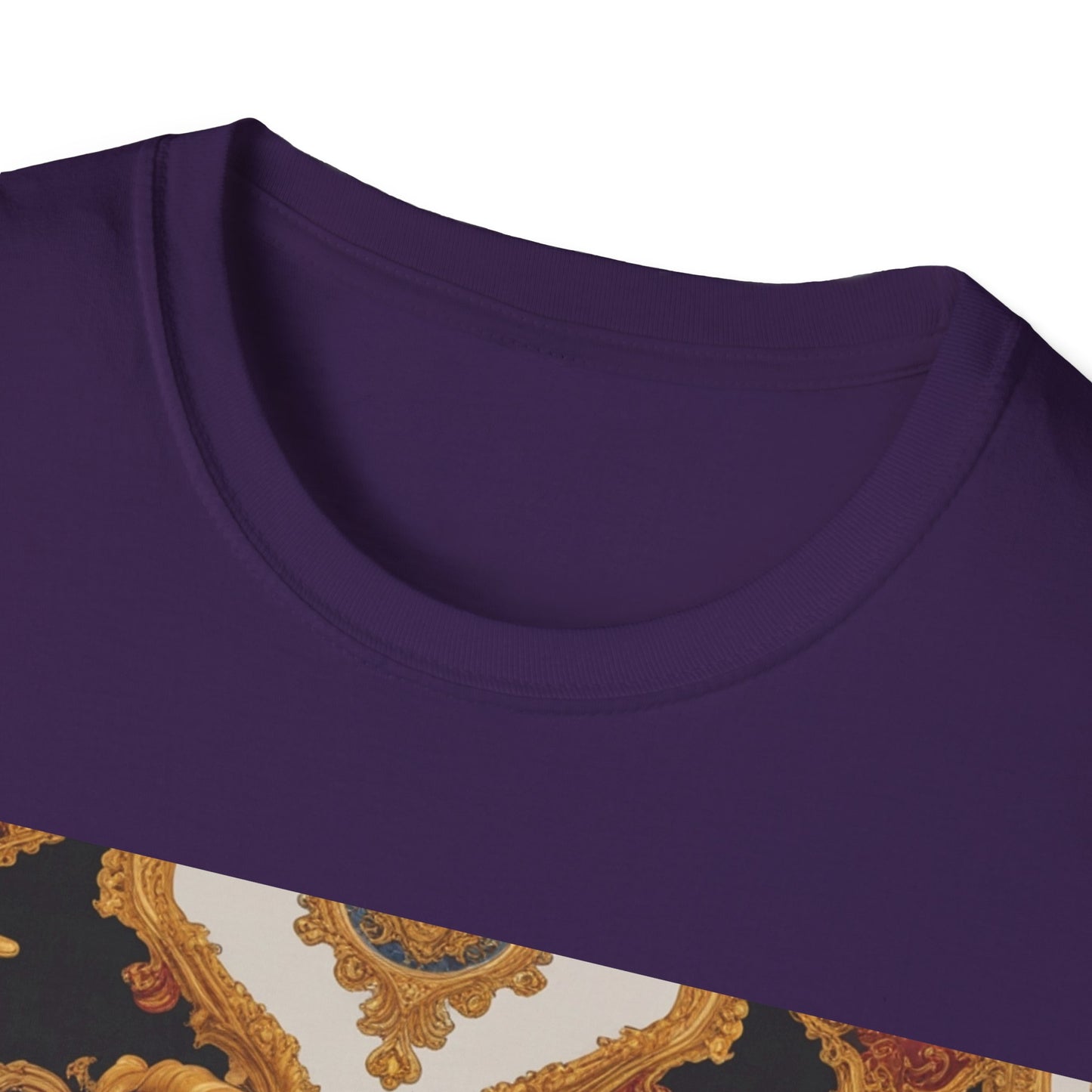 Elegant Vintage Print Unisex Softstyle T-Shirt - JW Store