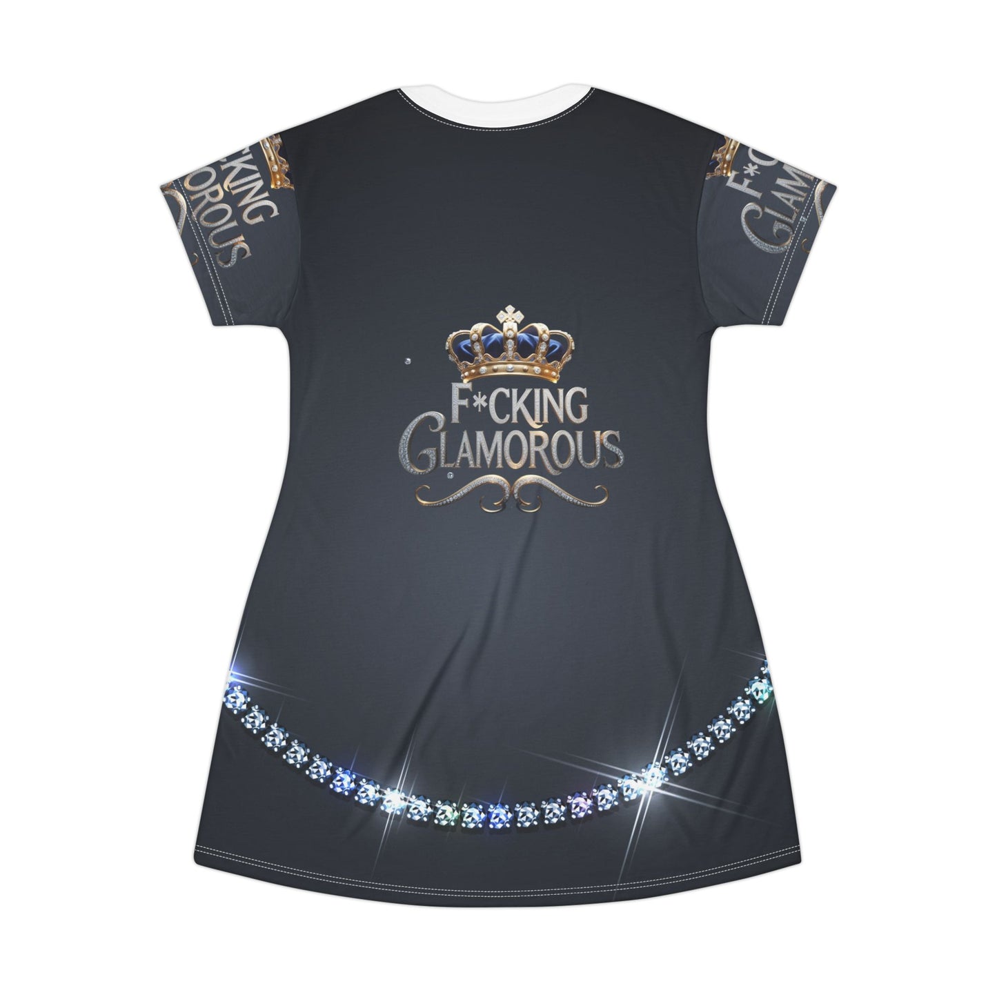 F*cking Glamorous T-Shirt Dress - Sparkling Design for Confident Women | Perfect for Parties & Celebrations