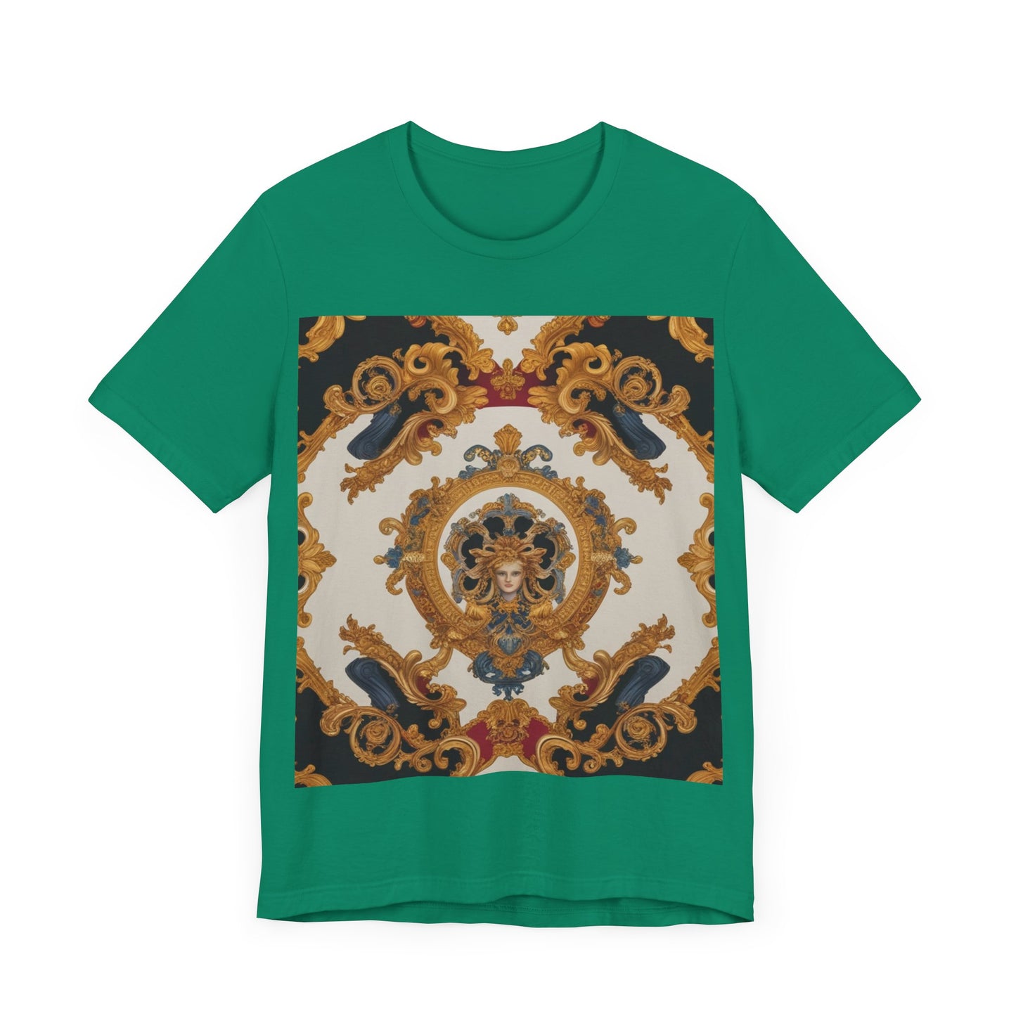 Elegant Baroque Style Graphic Tee - Unisex Short Sleeve T-Shirt - JW Store