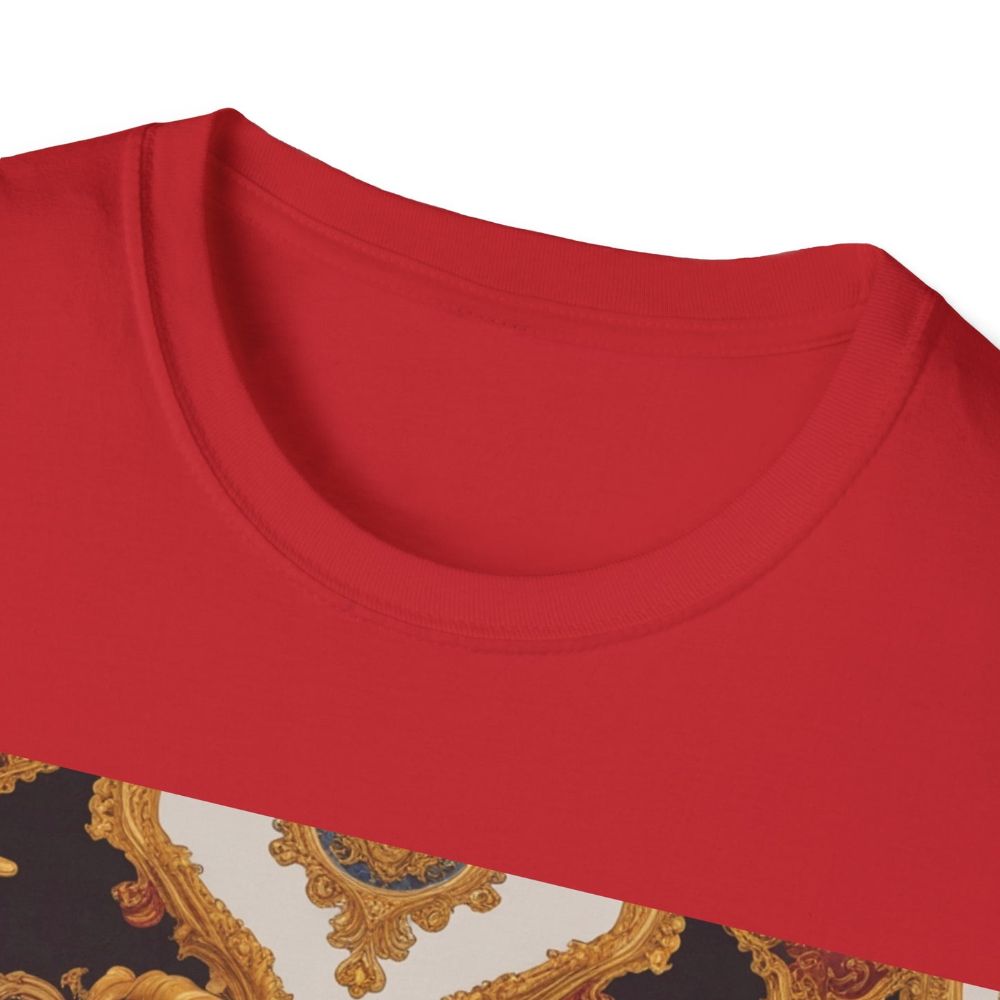 Elegant Vintage Print Unisex Softstyle T-Shirt - JW Store