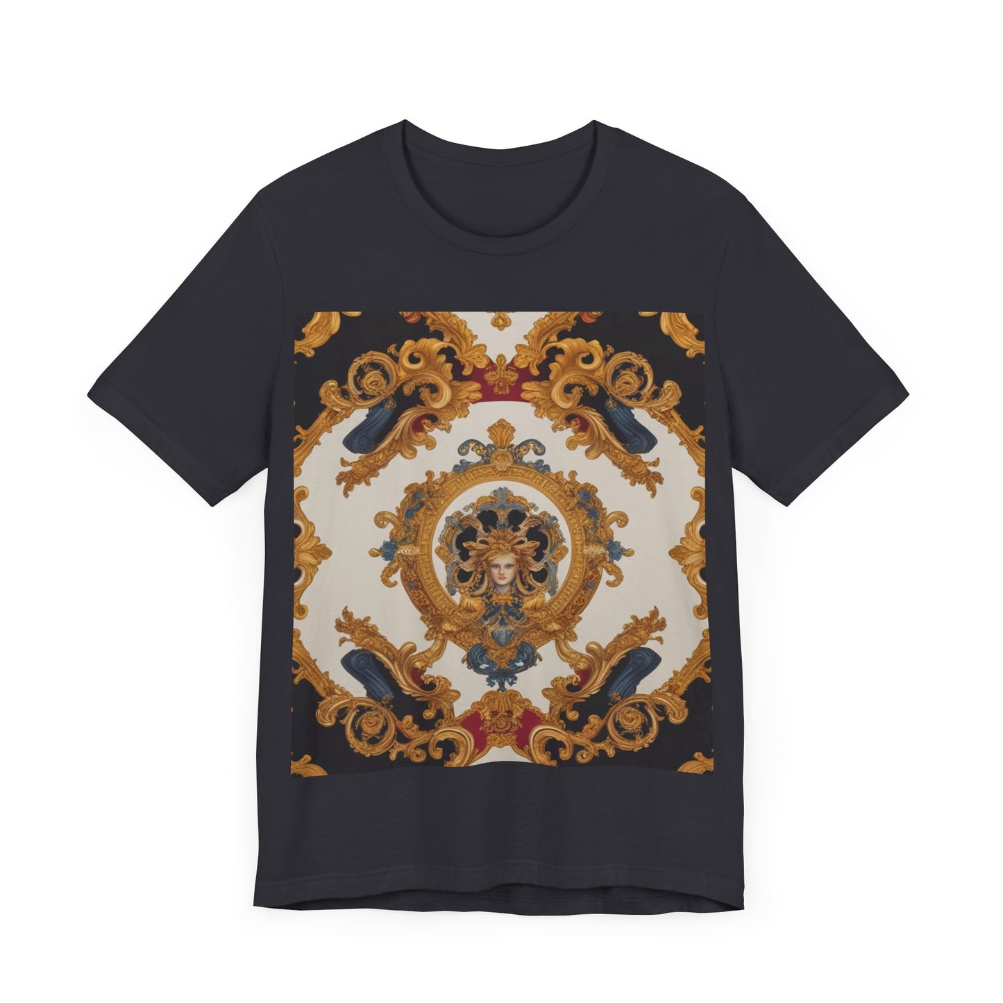 Elegant Baroque Style Graphic Tee - Unisex Short Sleeve T-Shirt - JW Store