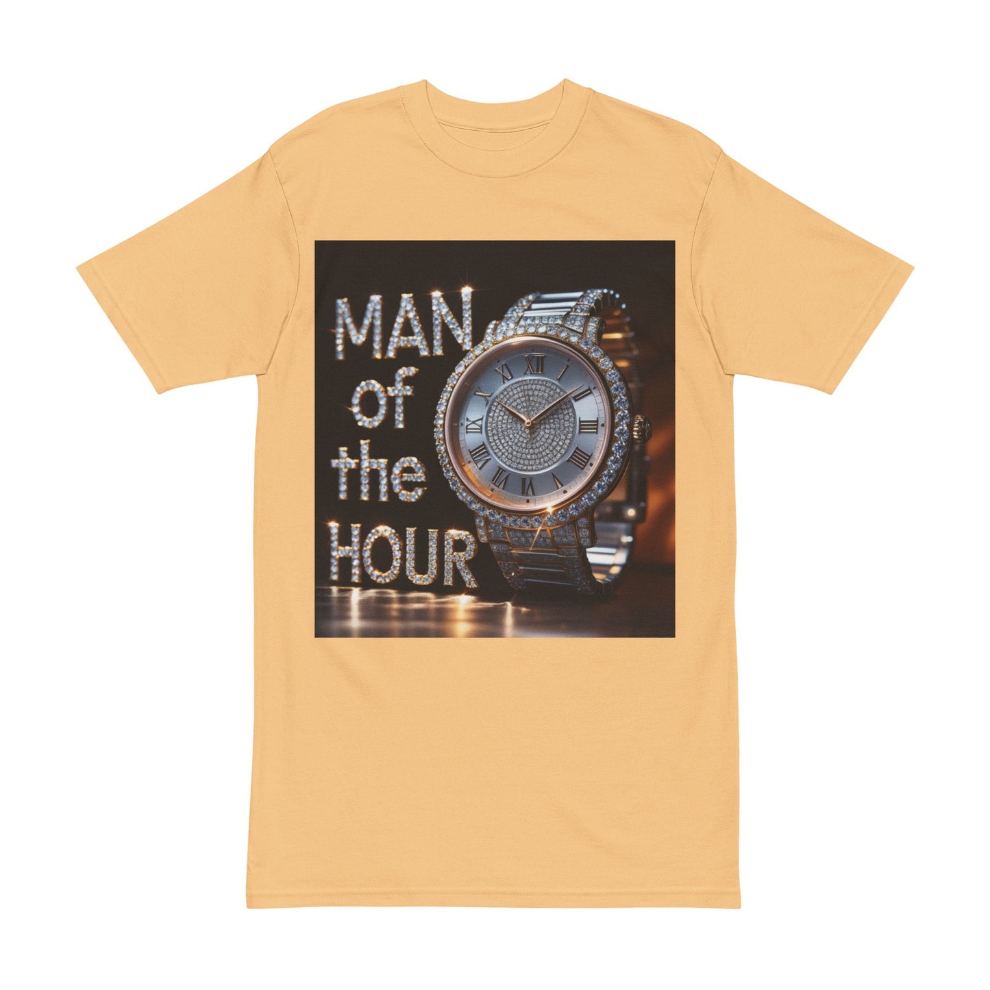 Men's Heavyweight Tee - 'Man of the Hour' Graphic Shirt