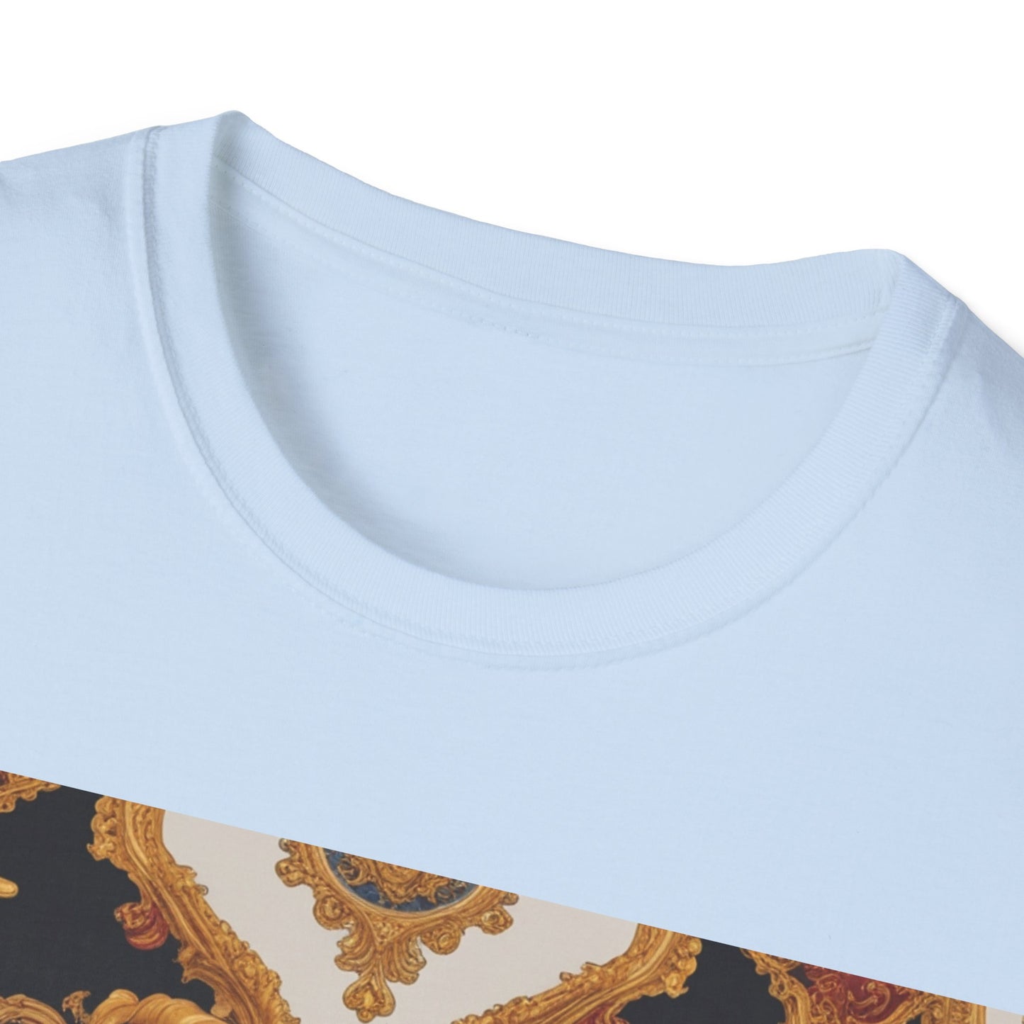 Elegant Vintage Print Unisex Softstyle T-Shirt - JW Store