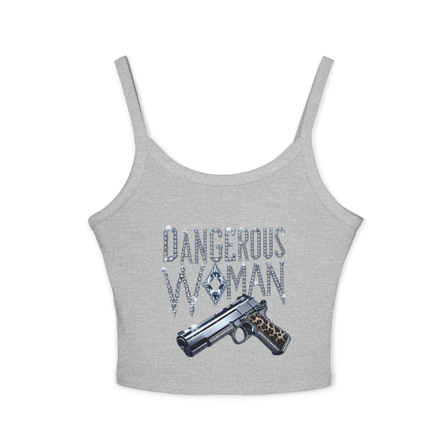 Dangerous Woman Graphic Spaghetti Strap Tank Top - JW Store